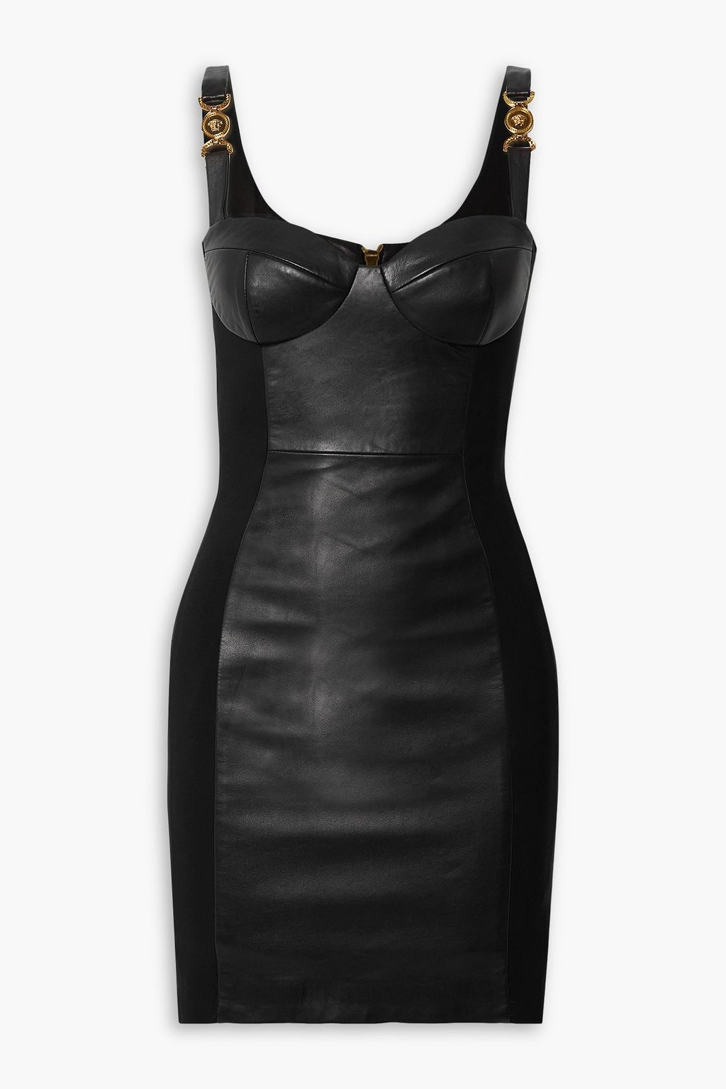 Moschino black leather dress 2025