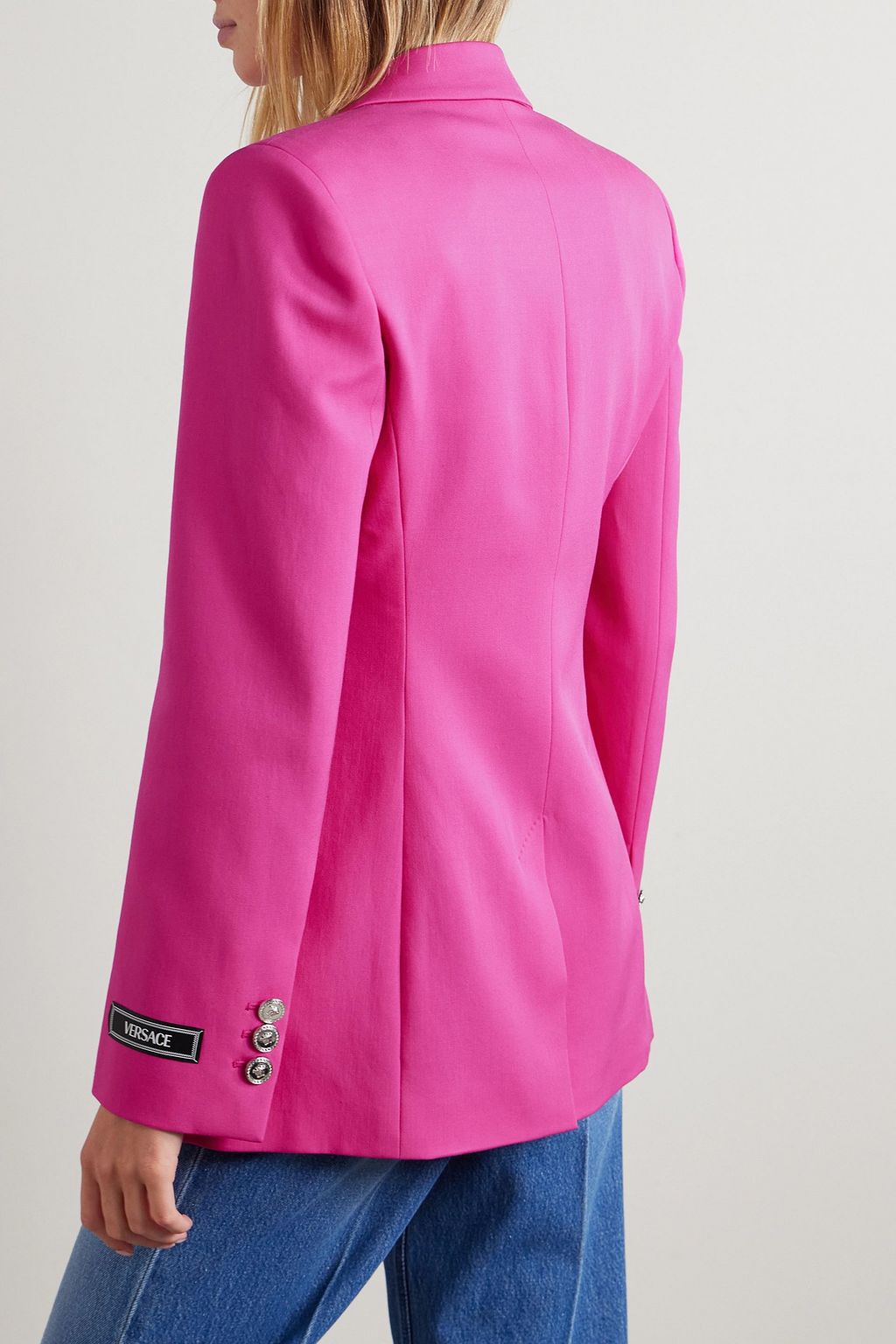 VERSACE Wool-twill blazer