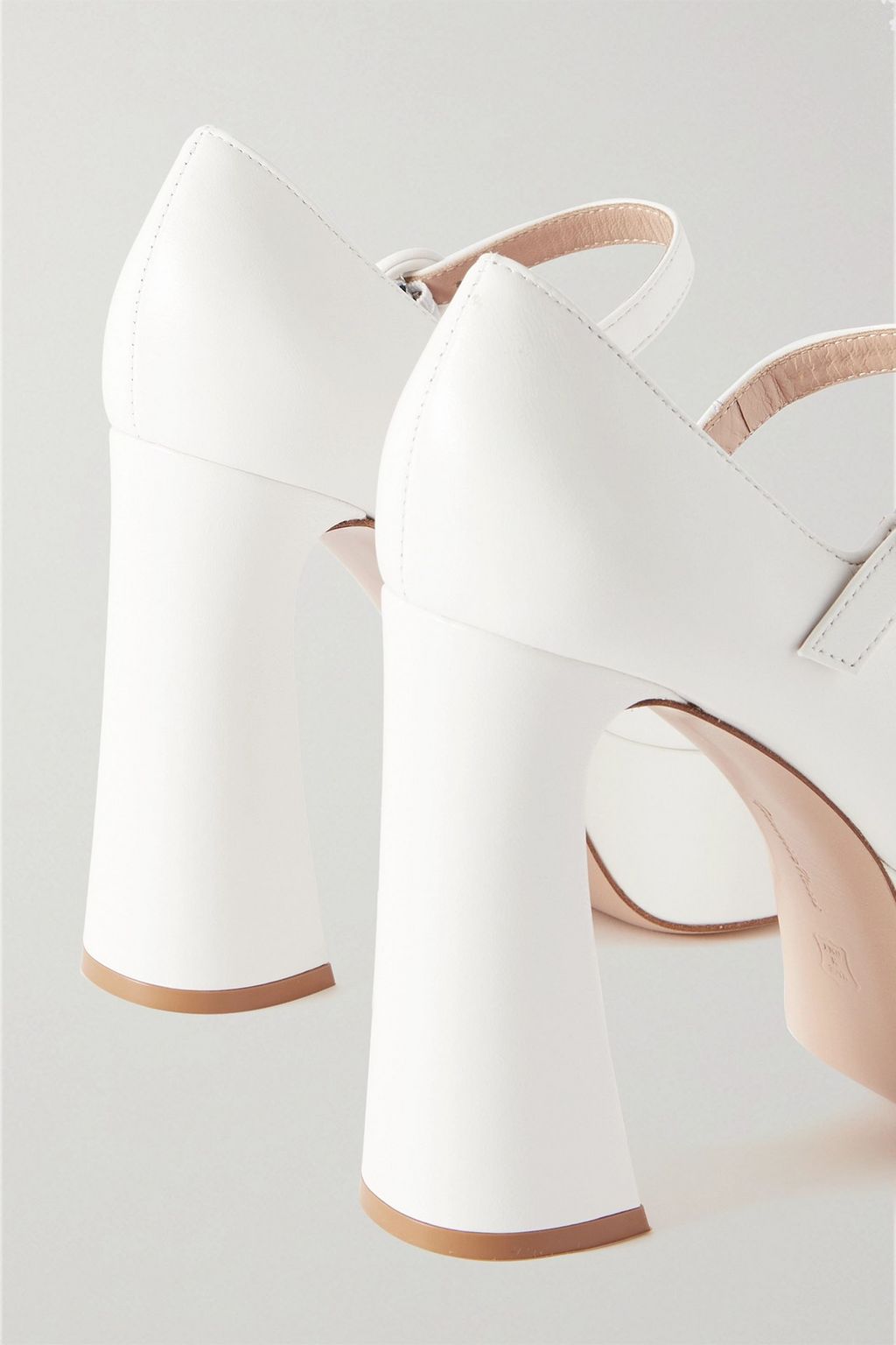 GIANVITO ROSSI 120 leather platform Mary Jane pumps