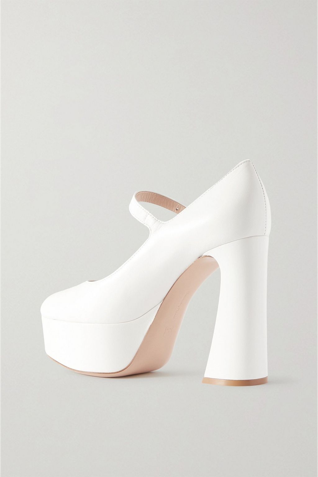 GIANVITO ROSSI 120 leather platform Mary Jane pumps