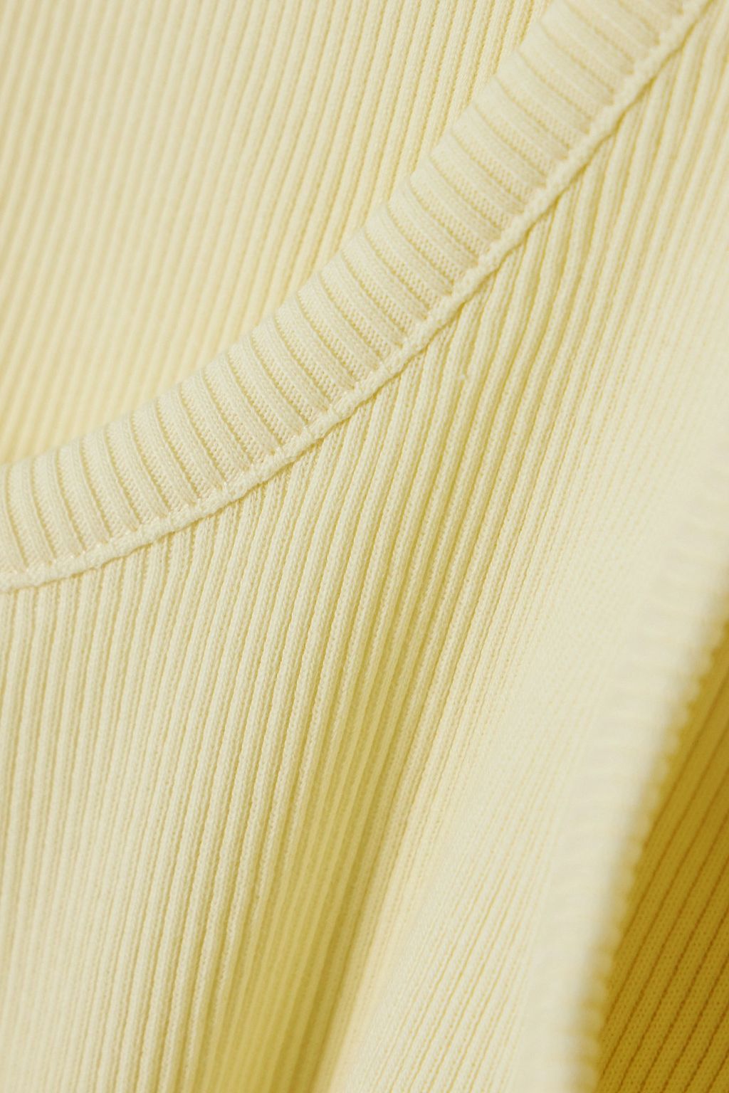 A.W.A.K.E. MODE Layered cutout ribbed cotton-blend jersey top