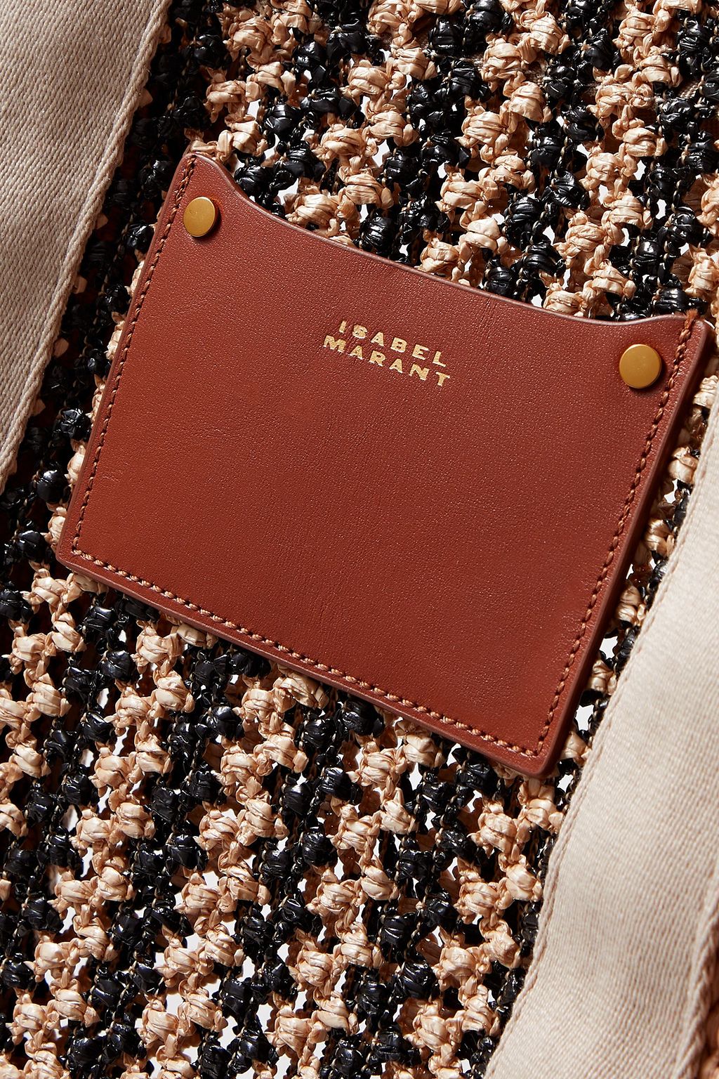 ISABEL MARANT Aruba woven cotton-blend tote