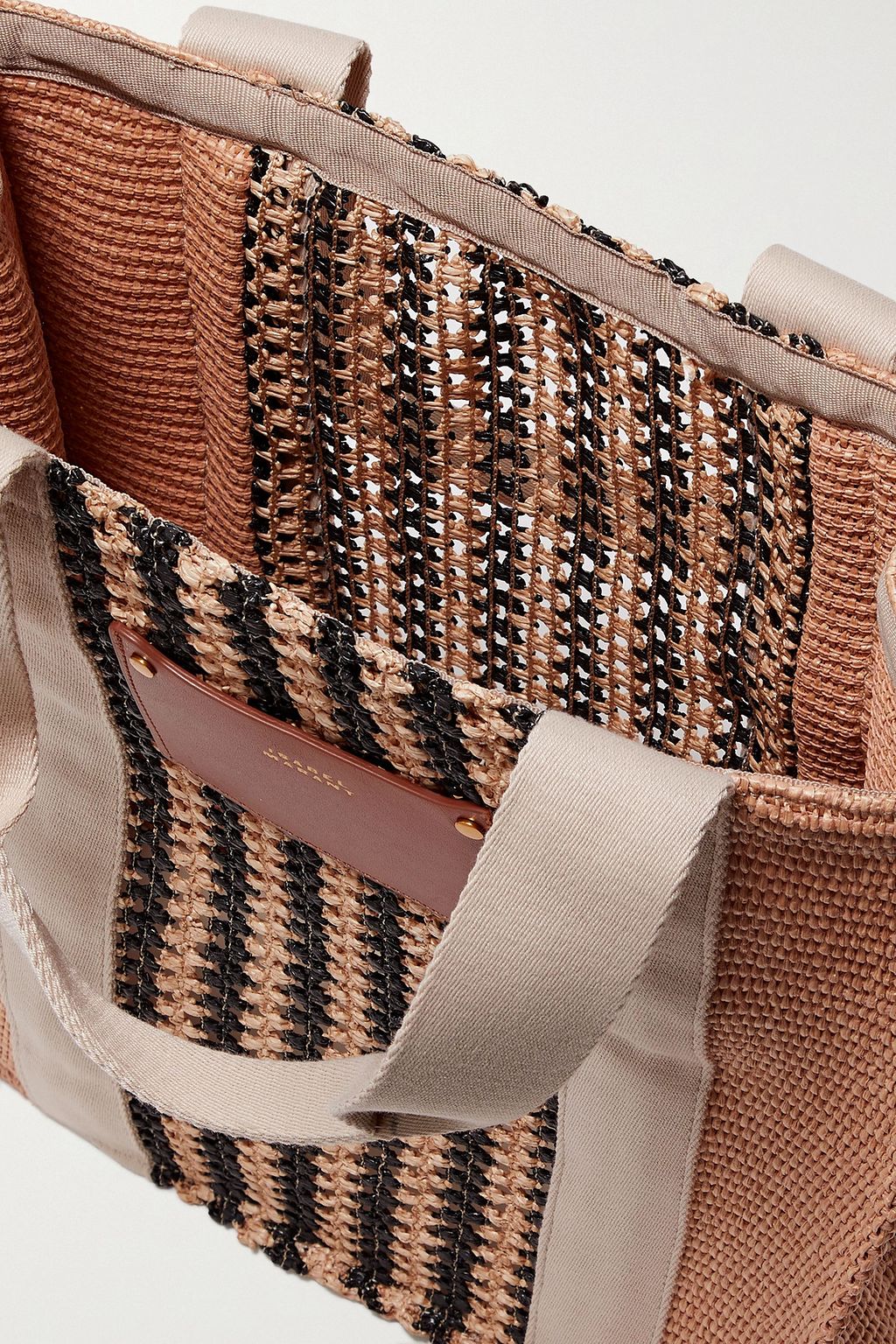 ISABEL MARANT Aruba woven cotton-blend tote