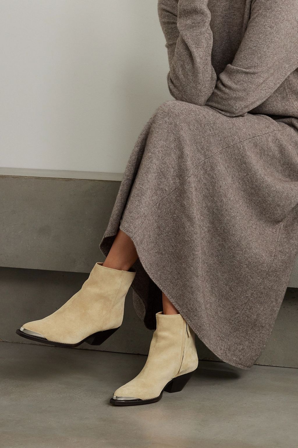 ISABEL MARANT Adnae embellished suede ankle boots