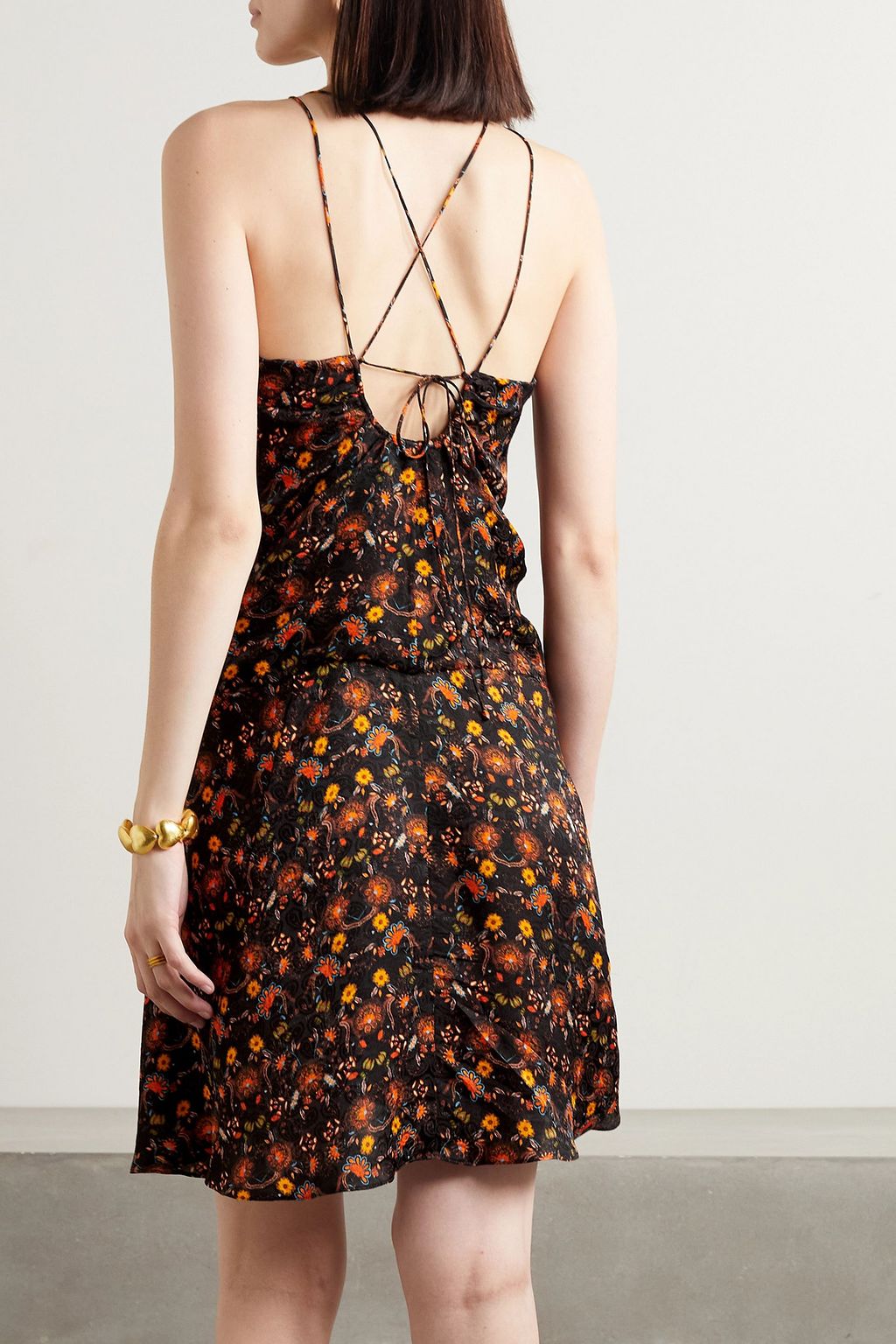 ISABEL MARANT Presly floral-jacquard mini dress