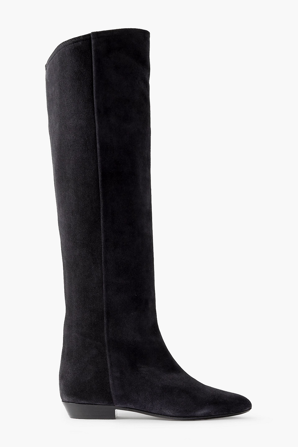 Skarlet suede knee boots