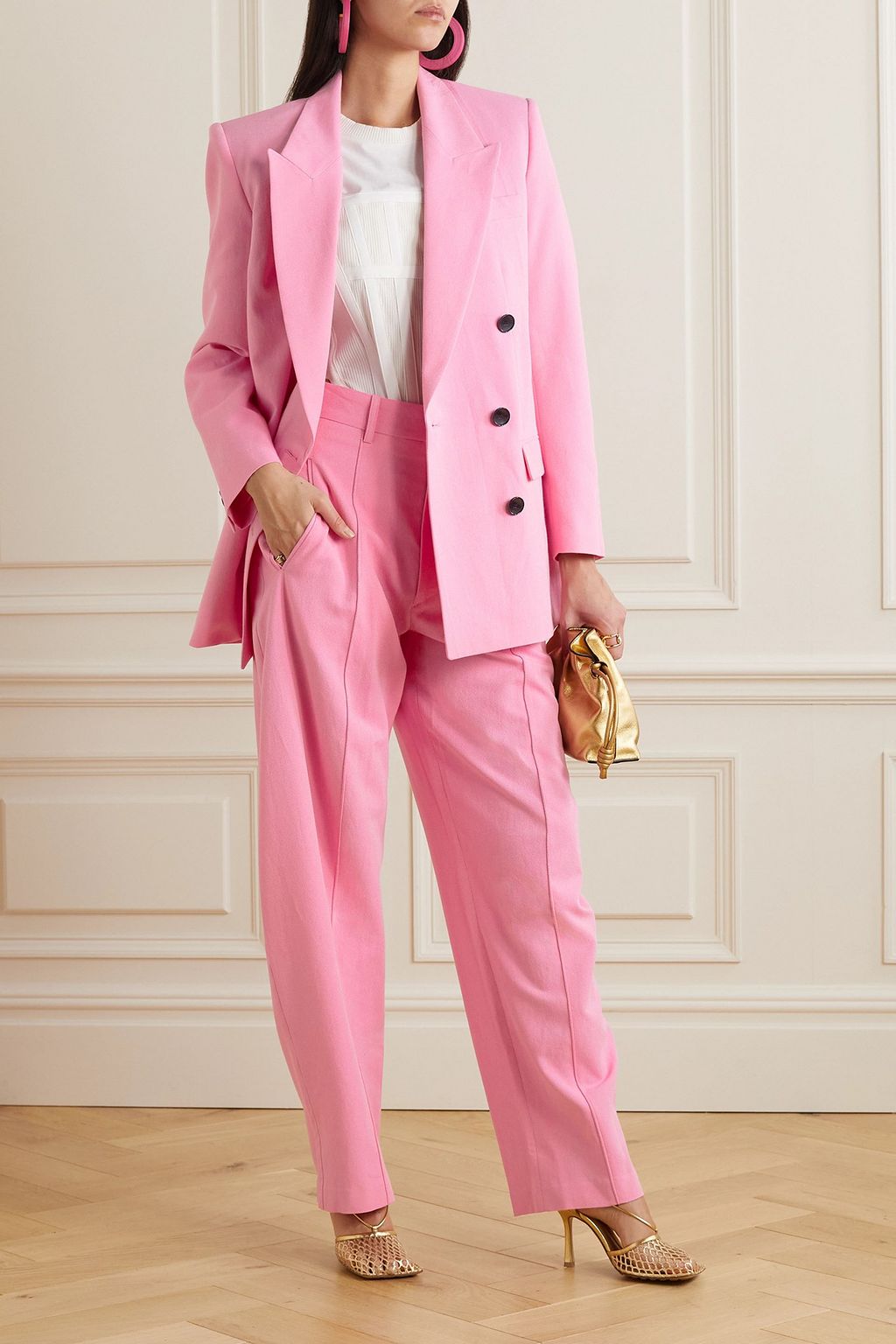 ISABEL MARANT Nevim double-breasted crepe blazer