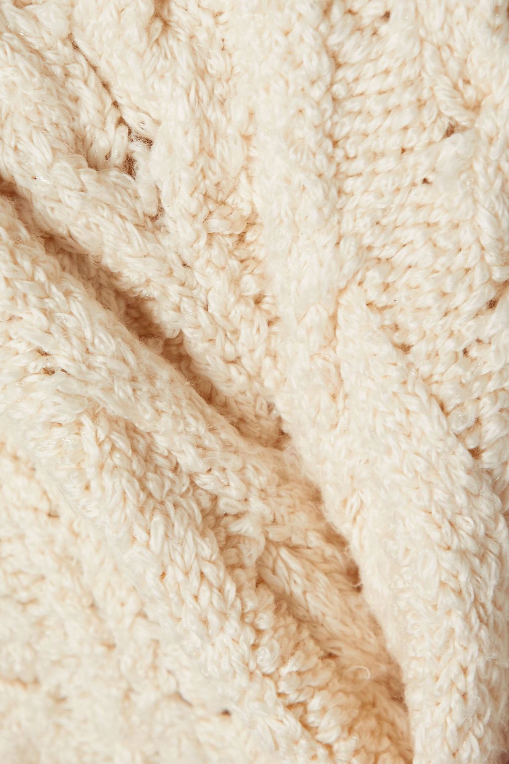 ISABEL MARANT Blaine one-shoulder cable-knit cotton-blend sweater