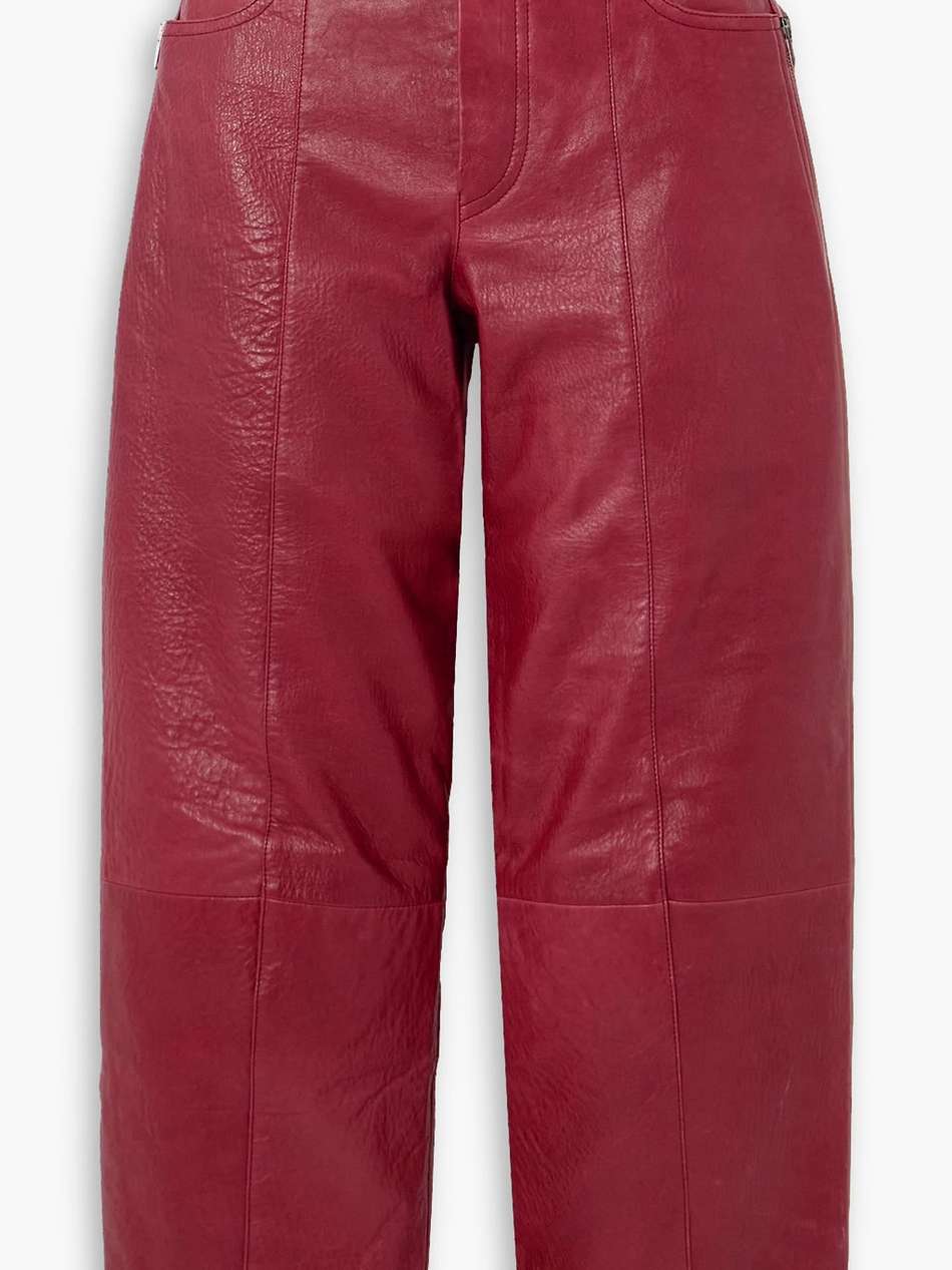 berty cropped paneled leather pants