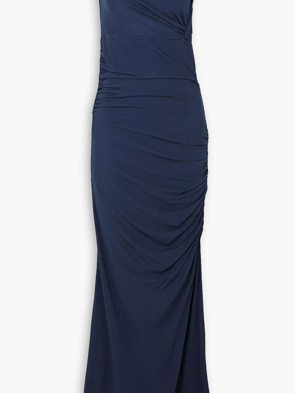 gesine gathered stretch-tulle maxi dress