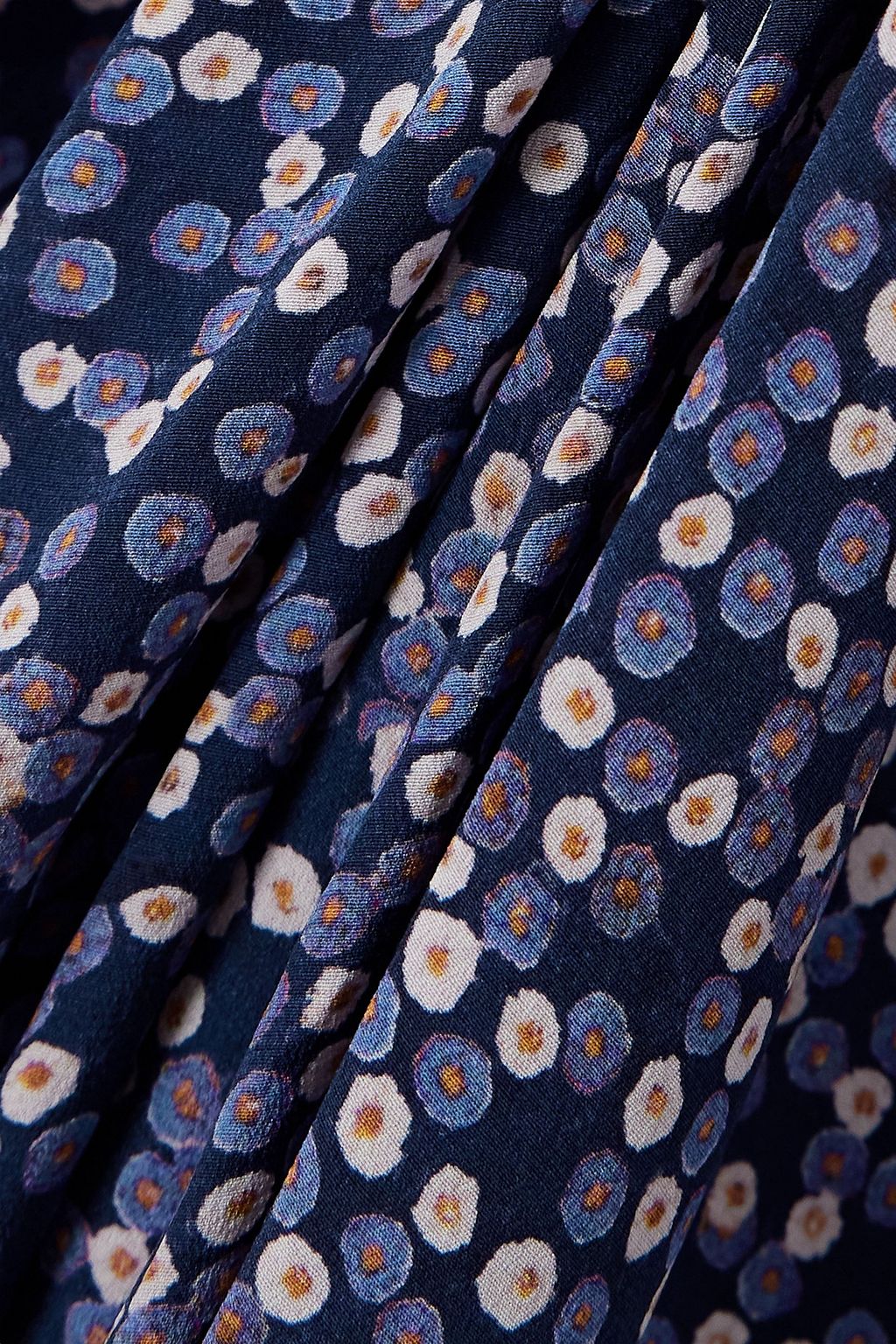 ISABEL MARANT Albini gathered printed silk-blend midi dress