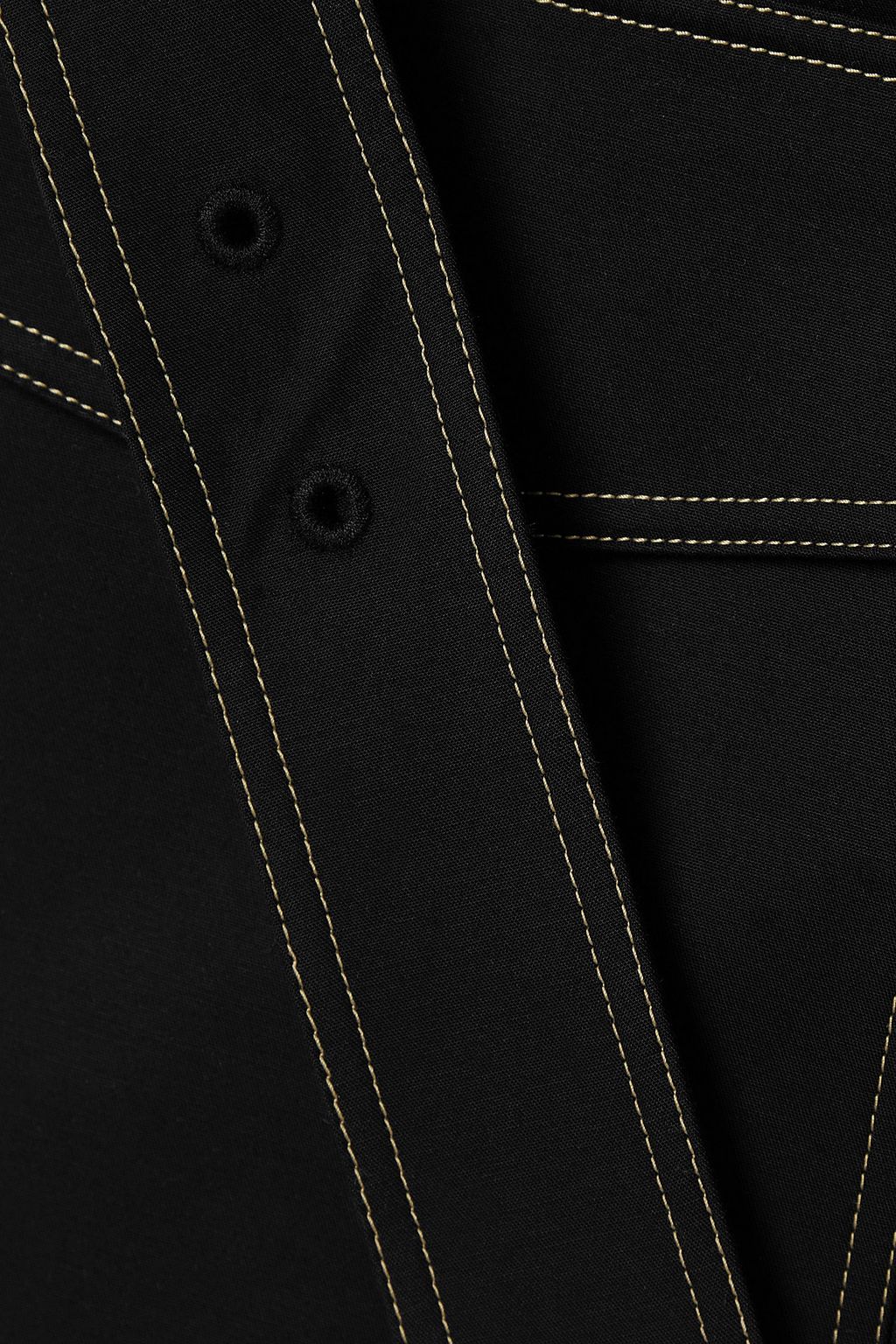 HELMUT LANG تنورة قصيرة Trench بحزام وتأثيرٍ ملفوف من مزيجٍ من القطن