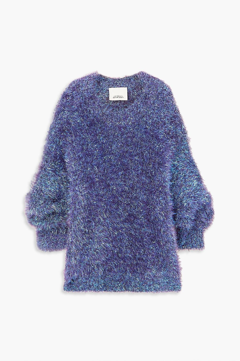 ISABEL MARANT Wayne oversized metallic knitted mini dress