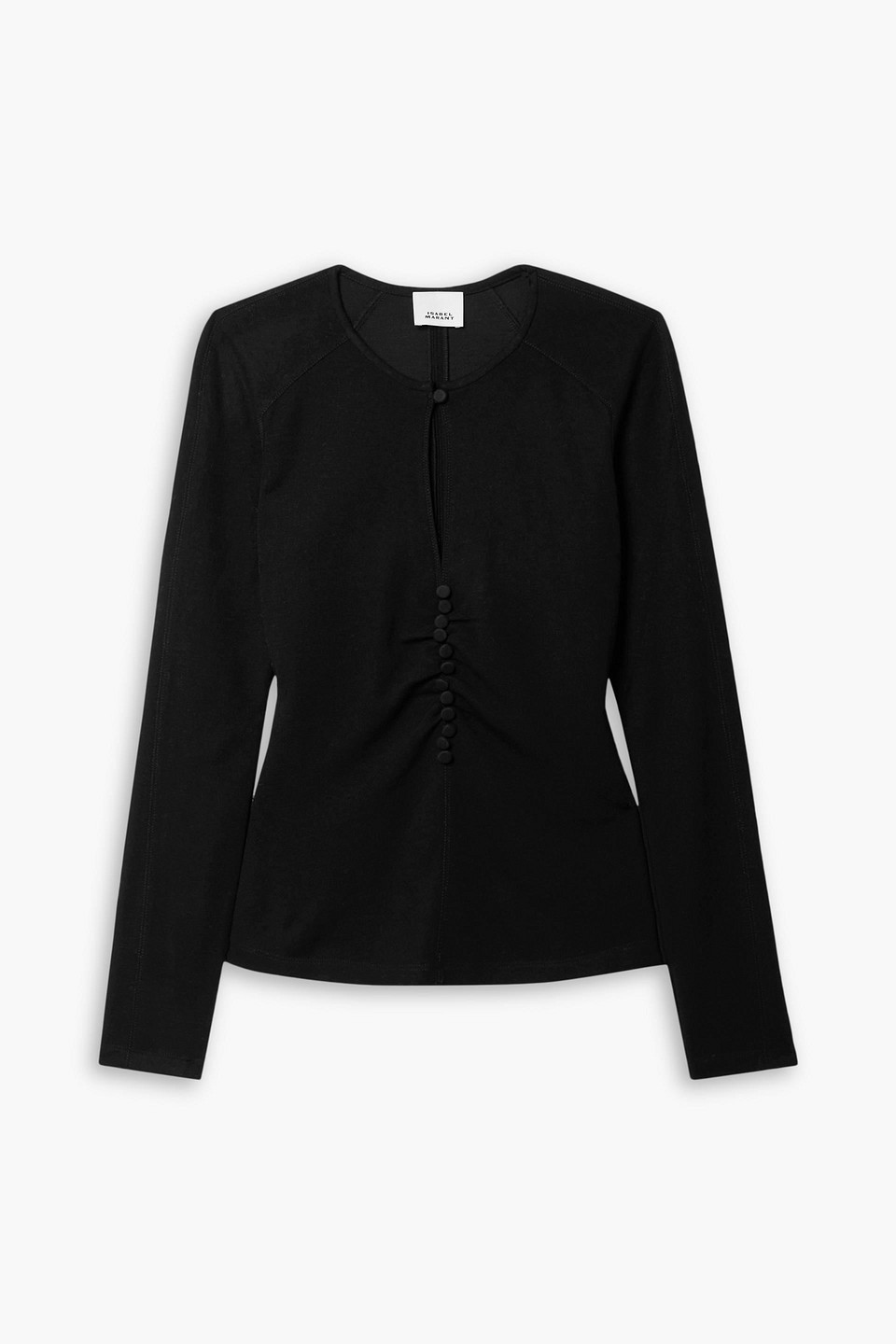 Isabel Marant Black Detail Button Top For Women In Schwarz