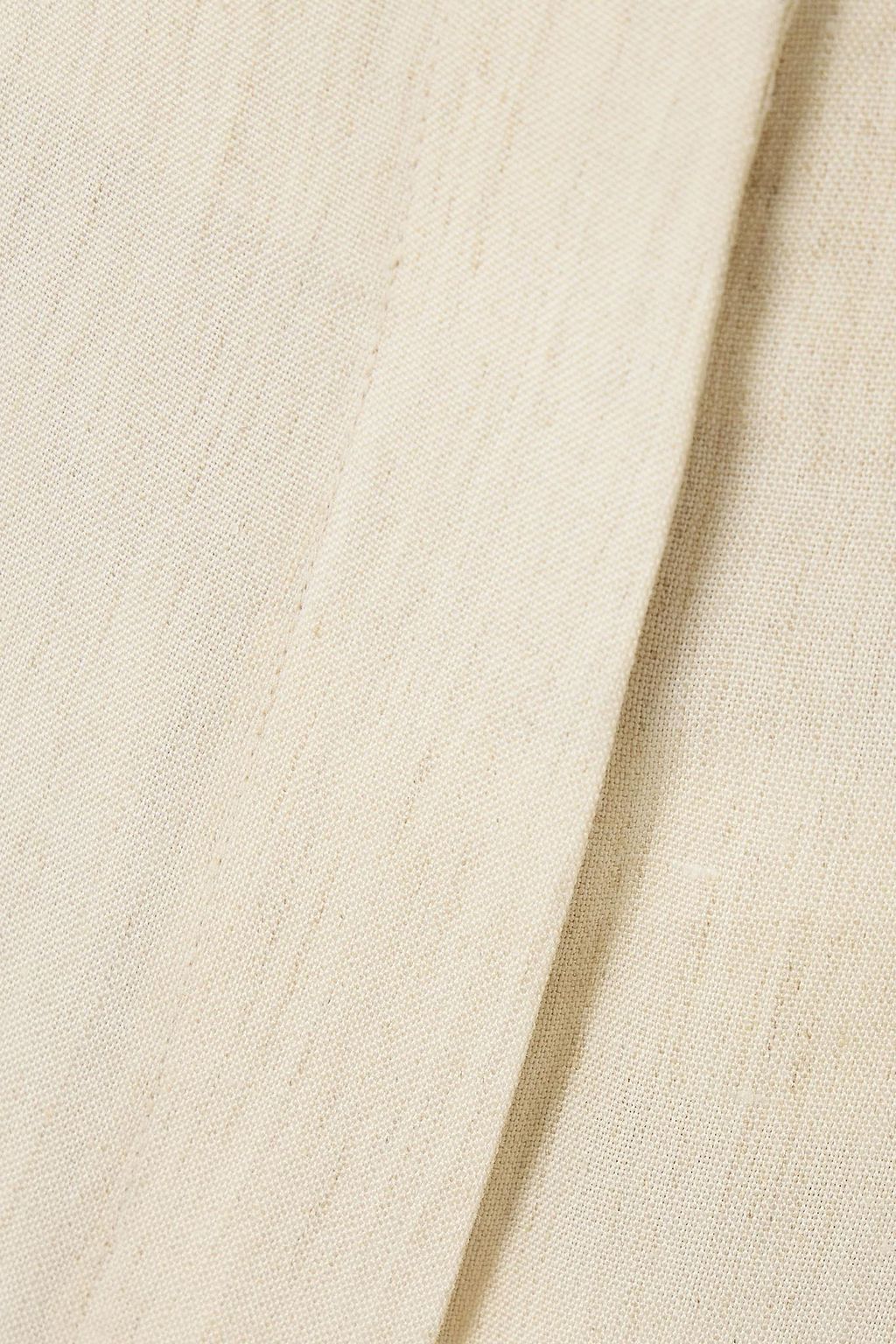 INTERIOR 우븐 스트레이트 레그 팬츠