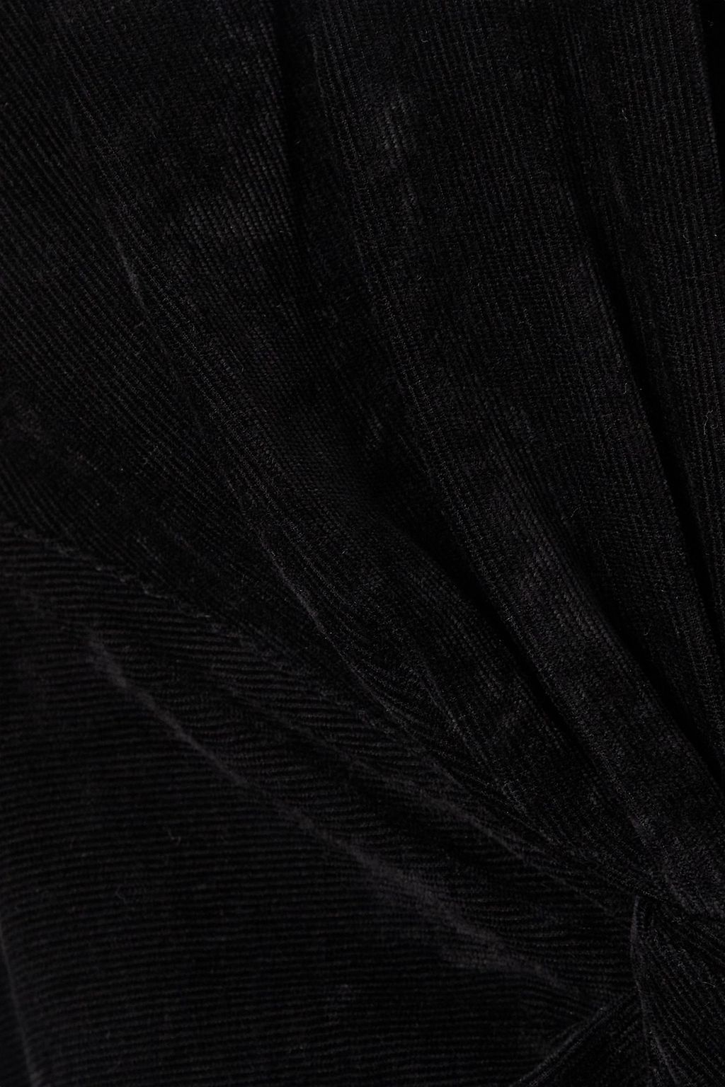 ISABEL MARANT Havena twist-front velvet midi dress