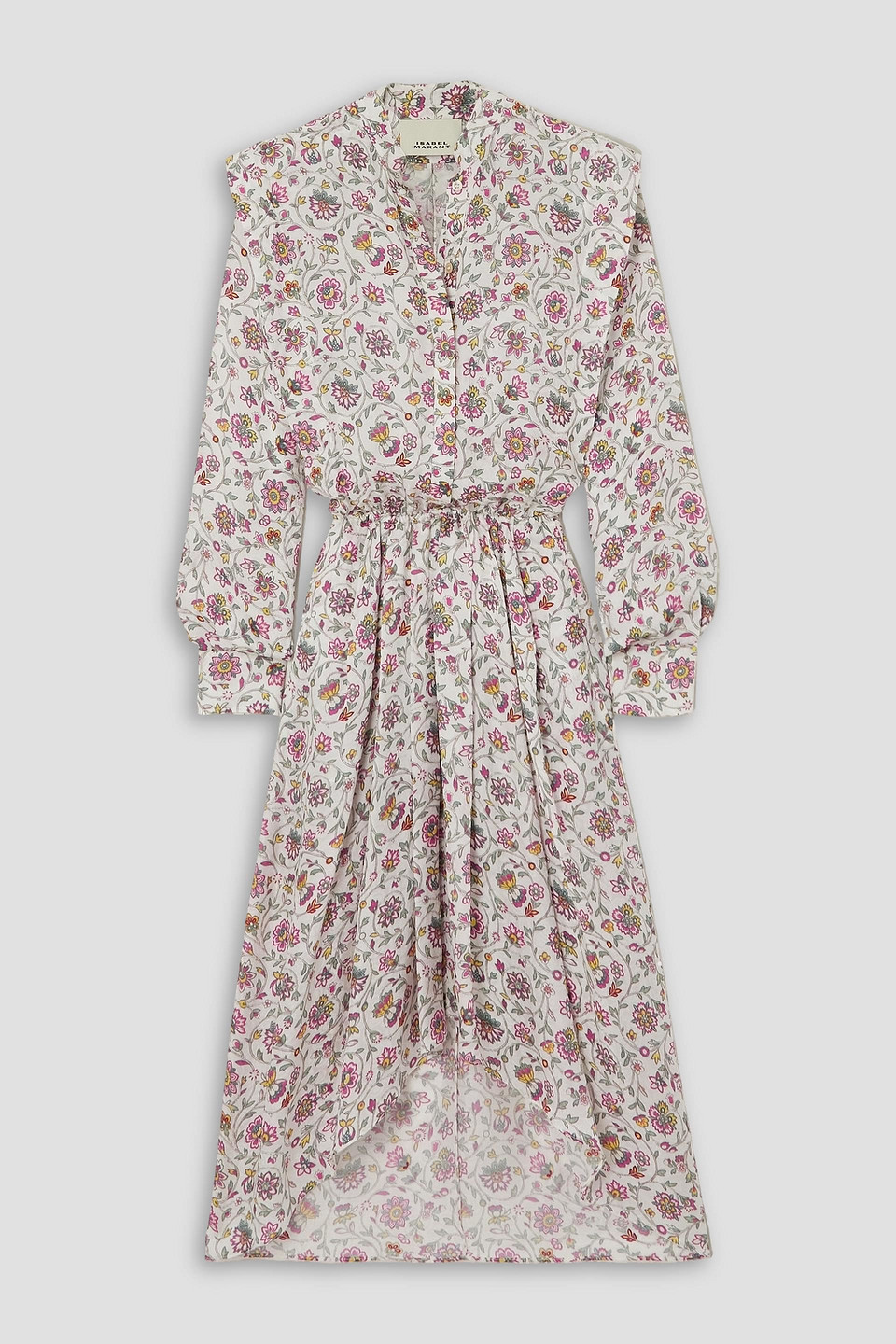 Isabel Marant Floral Midi Dress In Weiss
