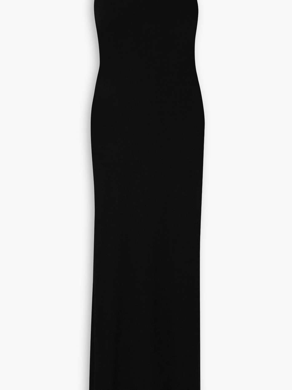 open-back stretch-jersey midi dress