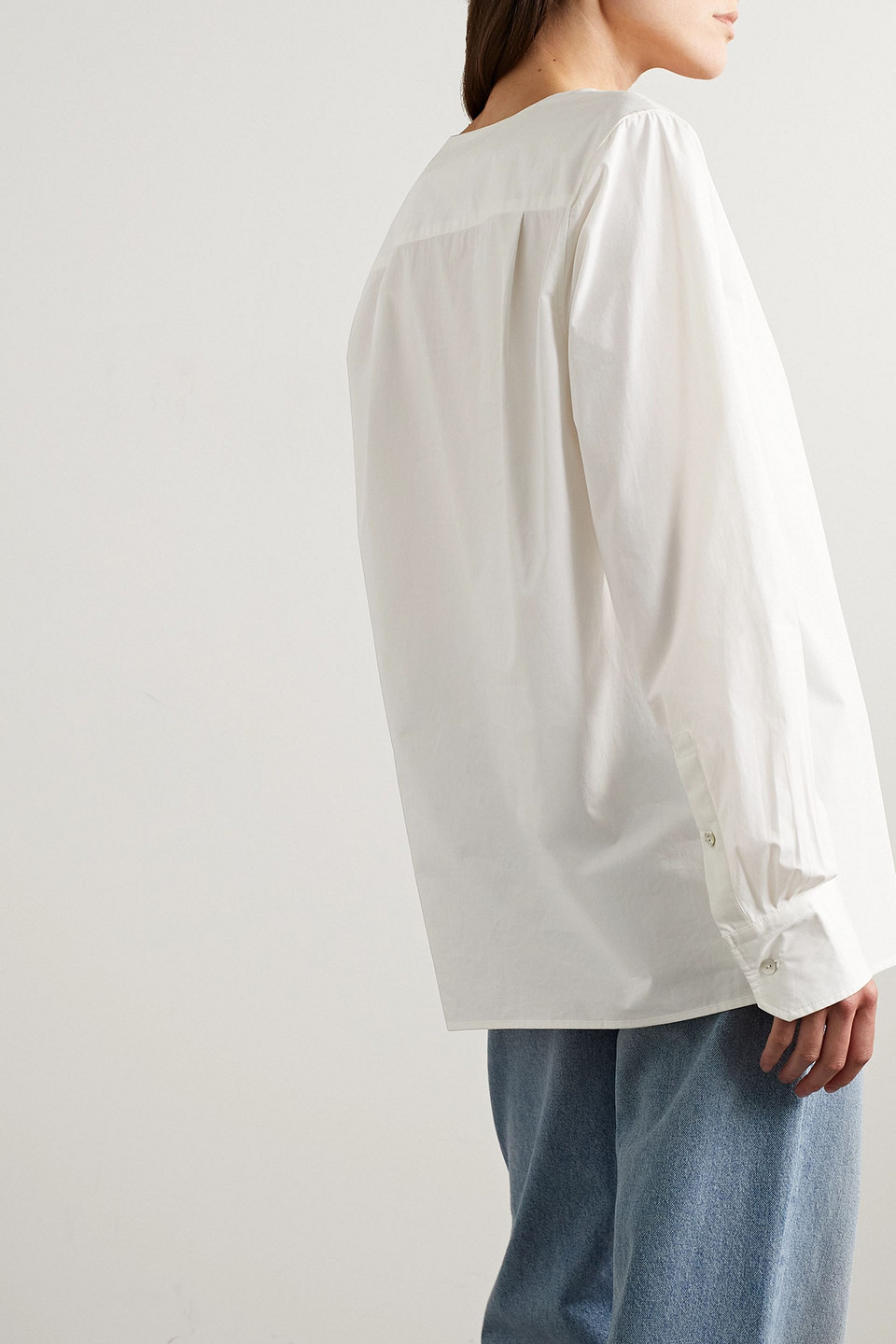 INTERIOR THE ELLE COTTON-POPLIN TUNIC