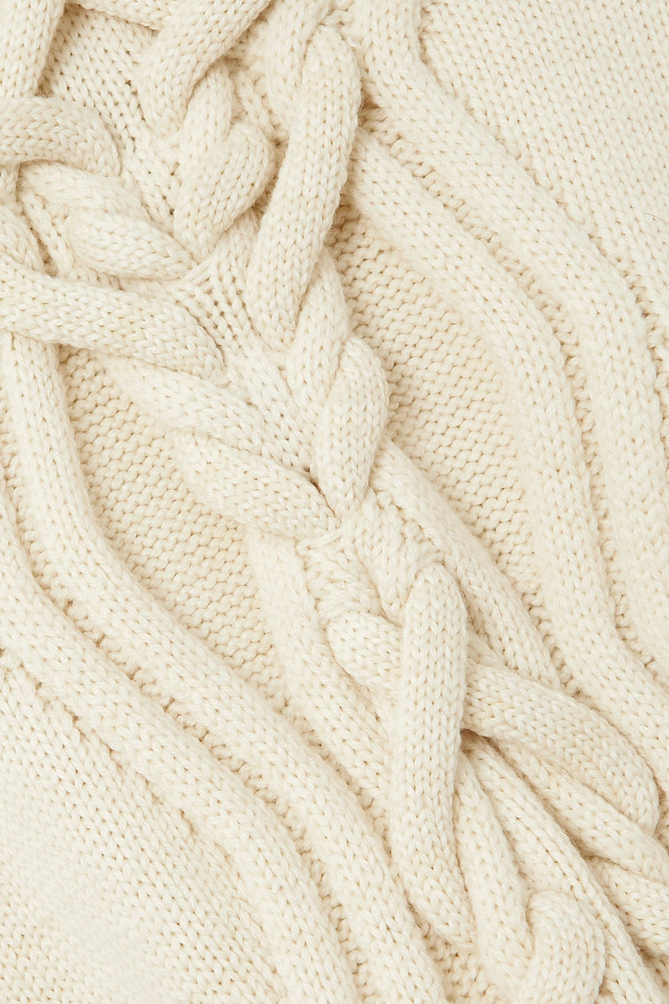 ISABEL MARANT ATINA CABLE-KNIT MERINO WOOL-BLEND MINI DRESS 
