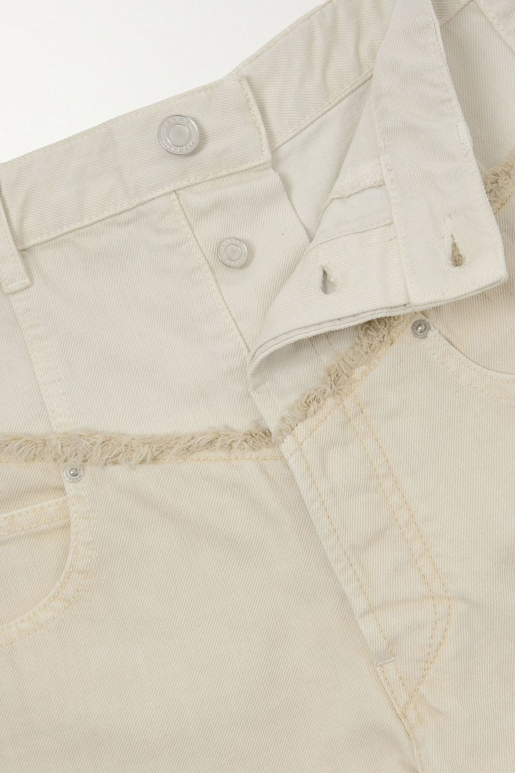 ISABEL MARANT جينز "ناعومي" بحوف منسّلة بلونين