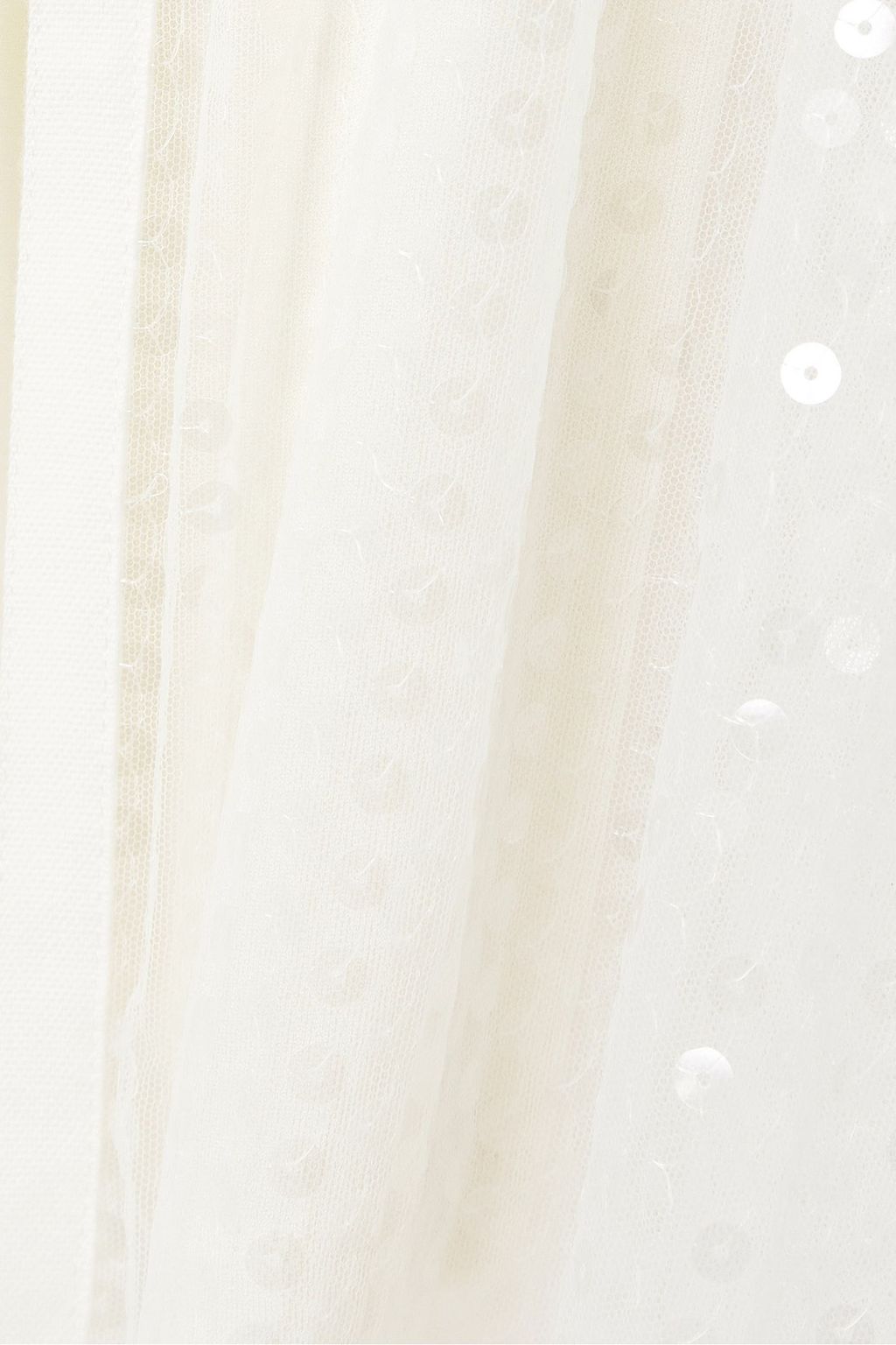 JACQUEMUS Dentelle layered sequined tulle gown