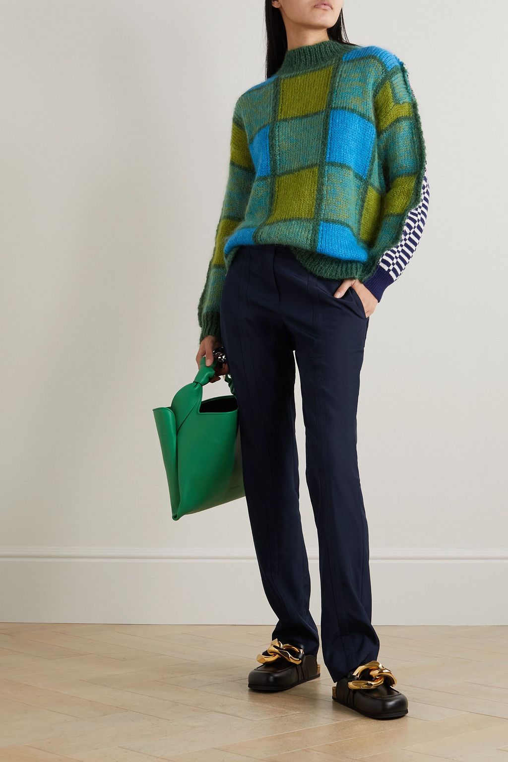 JW ANDERSON بنطال بأرجل ضيقة من غران دو بودر