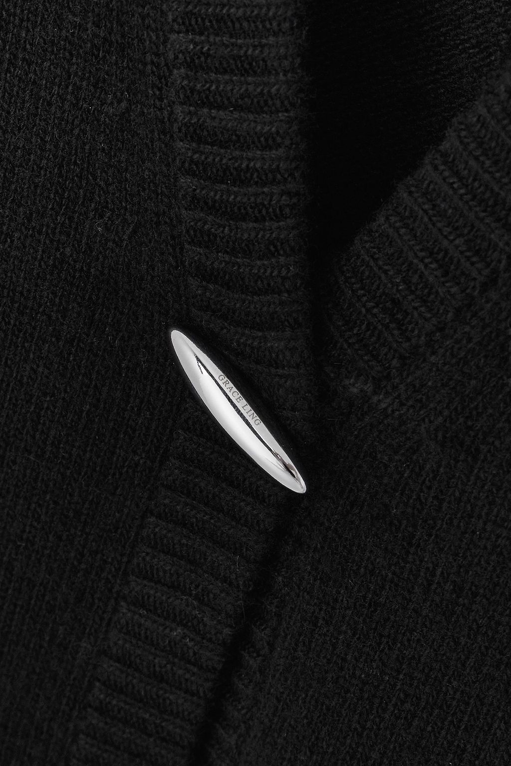 GRACE LING Merino wool and cashmere-blend cardigan
