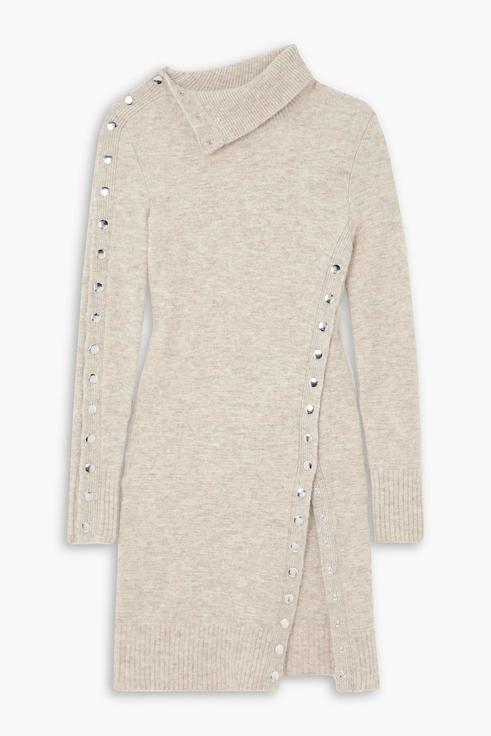 Marina embellished knitted mini dress