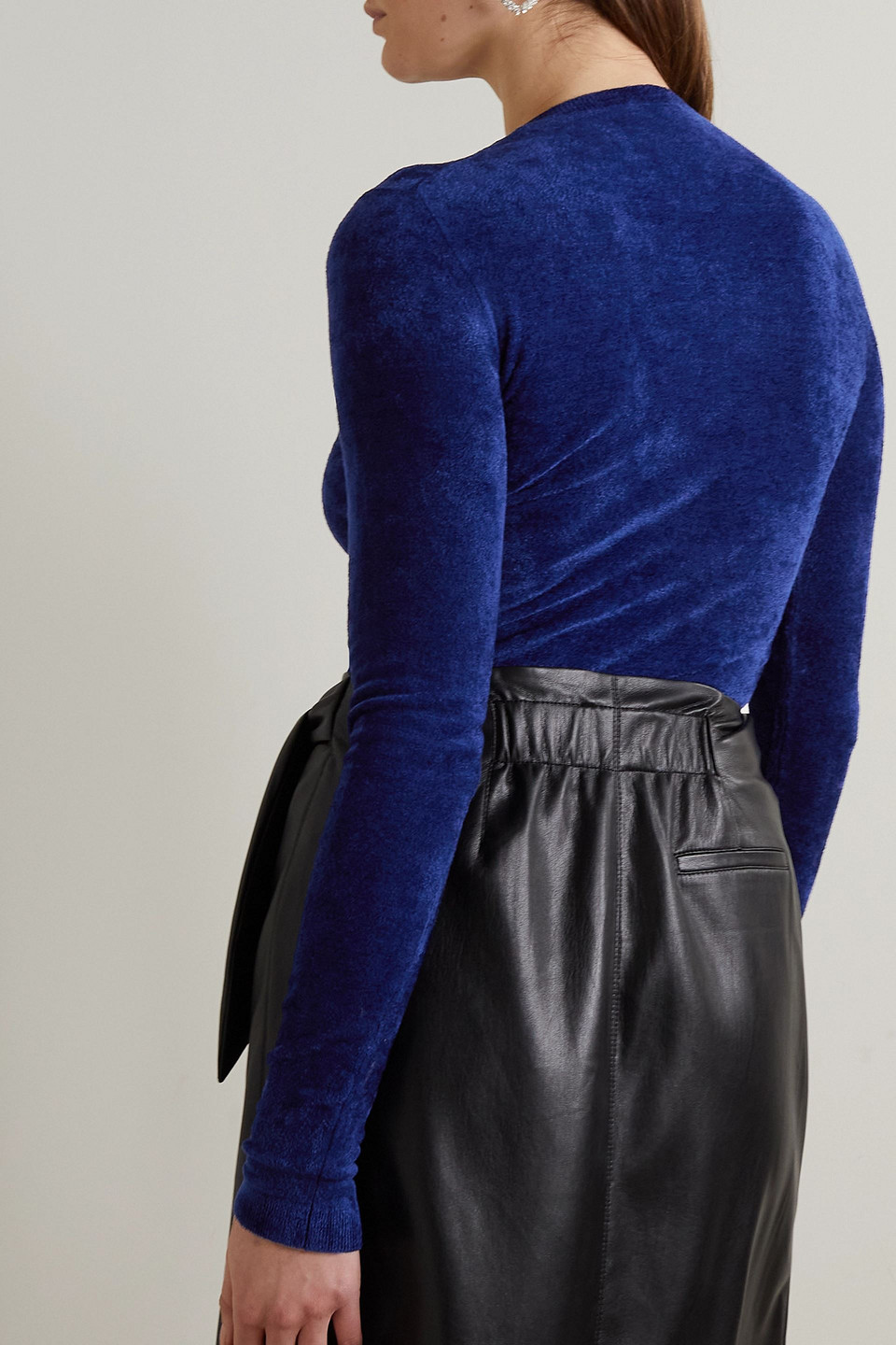 Isabel Marant Blue Mohair Blend Alford Sweater In Königsblau