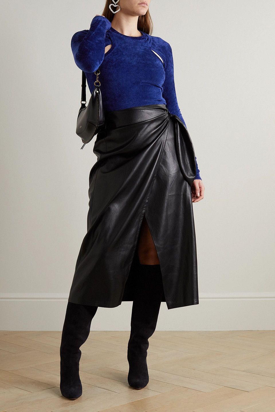 Isabel Marant Blue Mohair Blend Alford Sweater In Königsblau