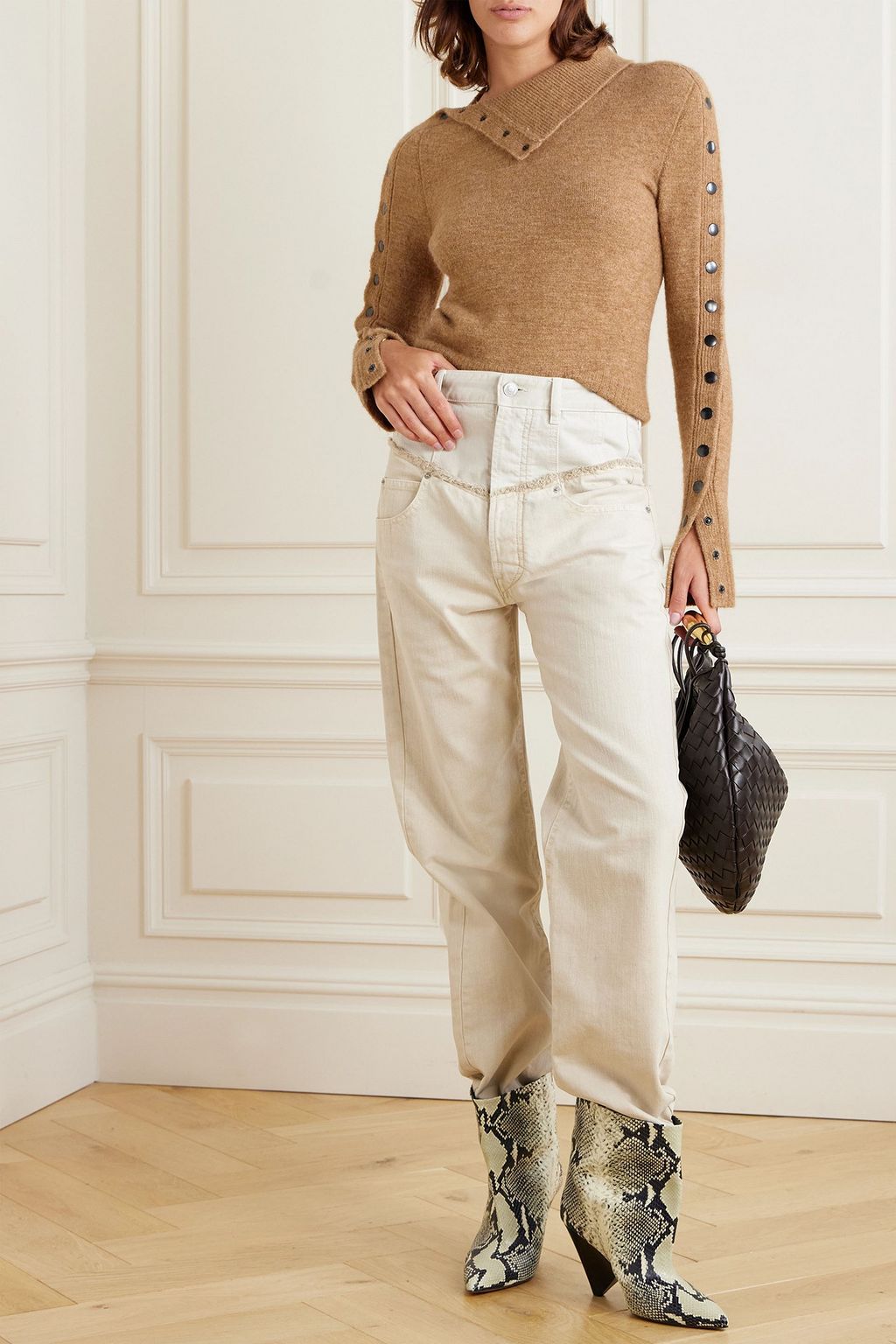 ISABEL MARANT كنزة Malo من نسيجٍ محبوك يمكن ارتداؤها بعدة طرق
