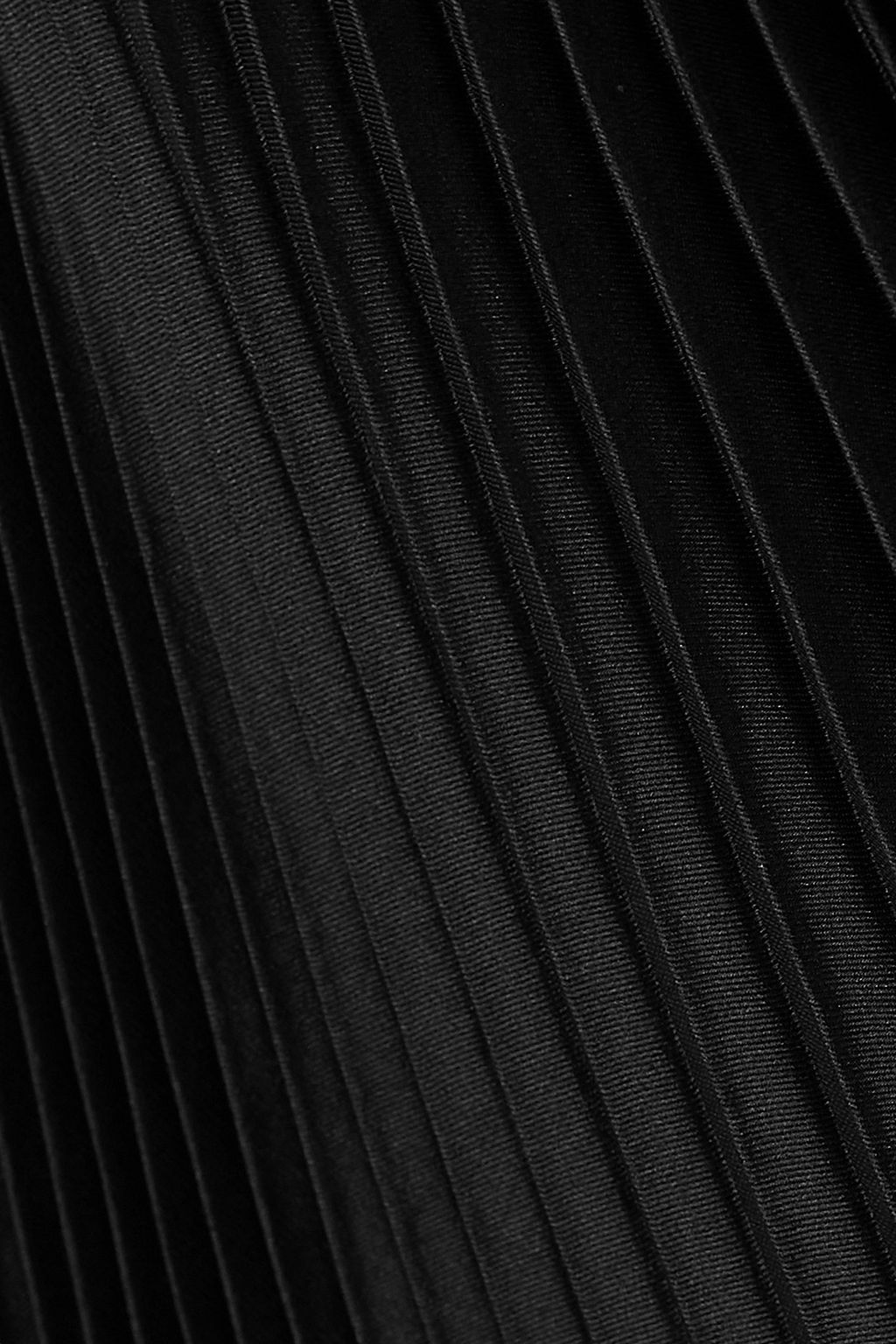 PETER DO Belted pleated satin maxi skirt