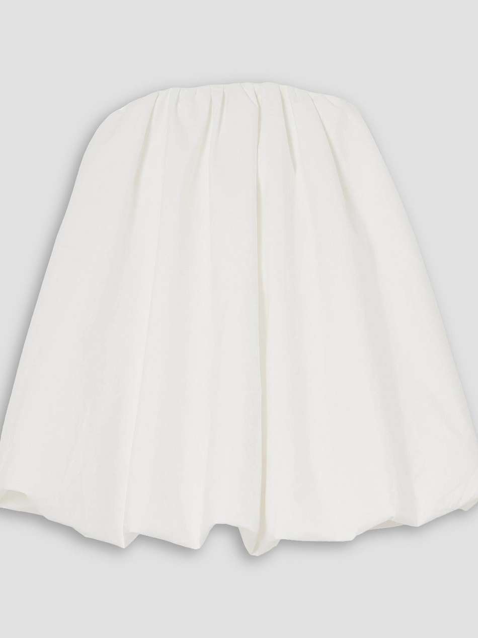the augie strapless cotton-poplin mini dress