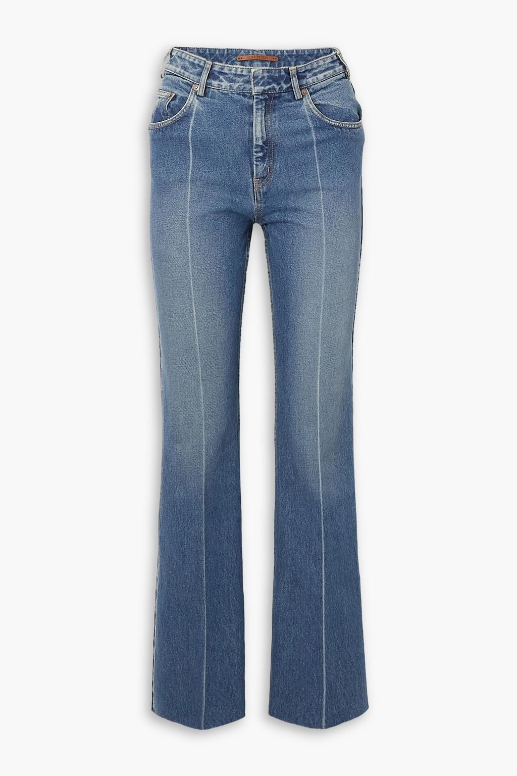 PETAR PETROV Frayed high rise flared jeans THE OUTNET