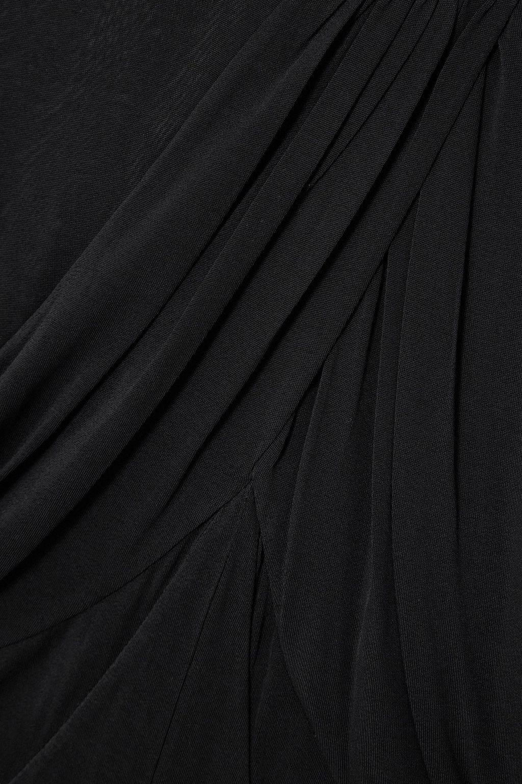 ISABEL MARANT فستان Rimma طويل بياقة طويل من الجيرسي ملتوي من الأمام