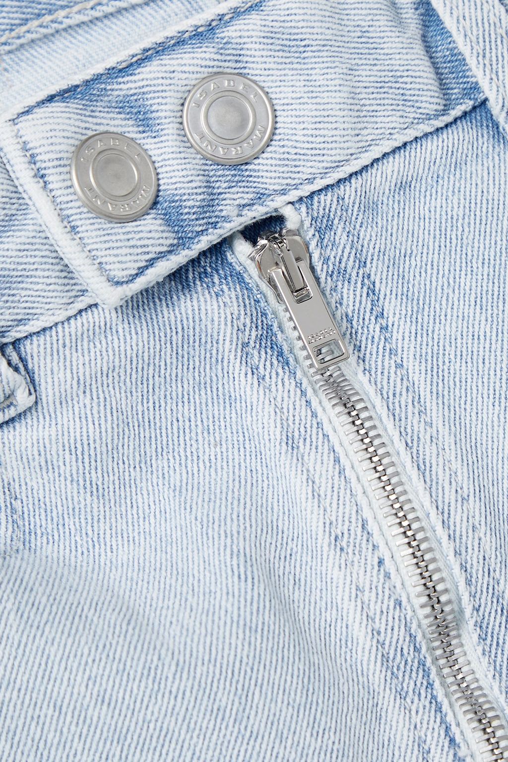 ISABEL MARANT Vabelia shirred denim mini skirt