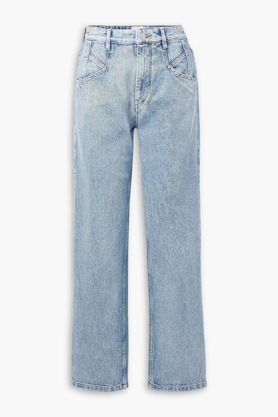 Isabel Marant Nadege High-rise Wide-leg Jeans In Light Denim