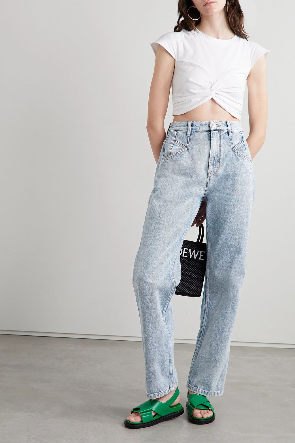 ISABEL MARANT Nadege high-rise wide-leg jeans