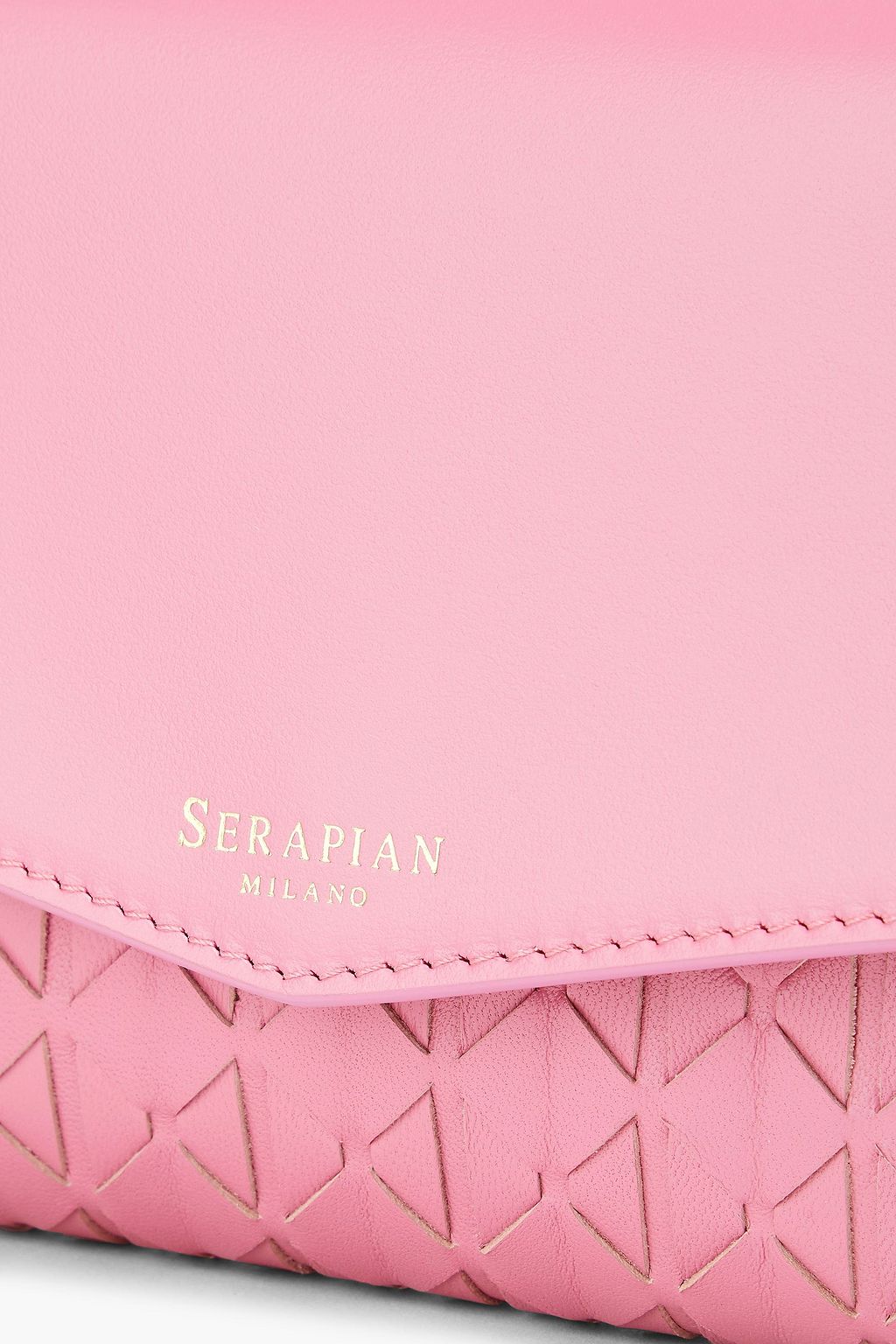 SERAPIAN Mosaico leather envelope clutch