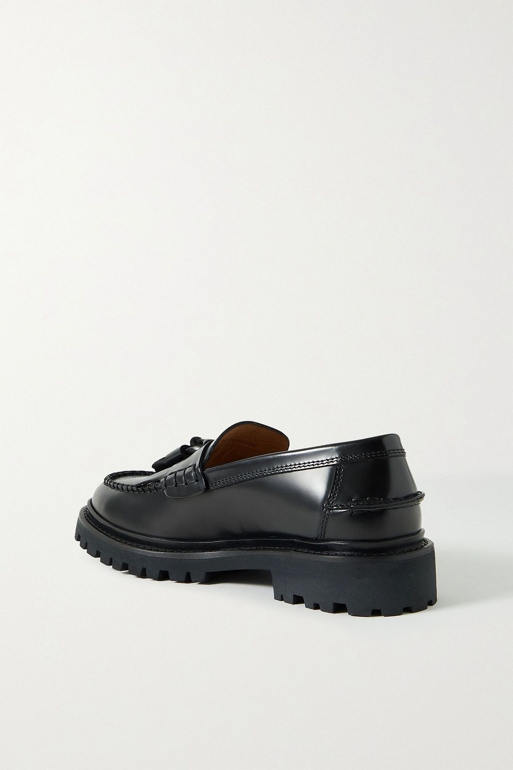 ISABEL MARANT Frezza tasseled glossed-leather loafers