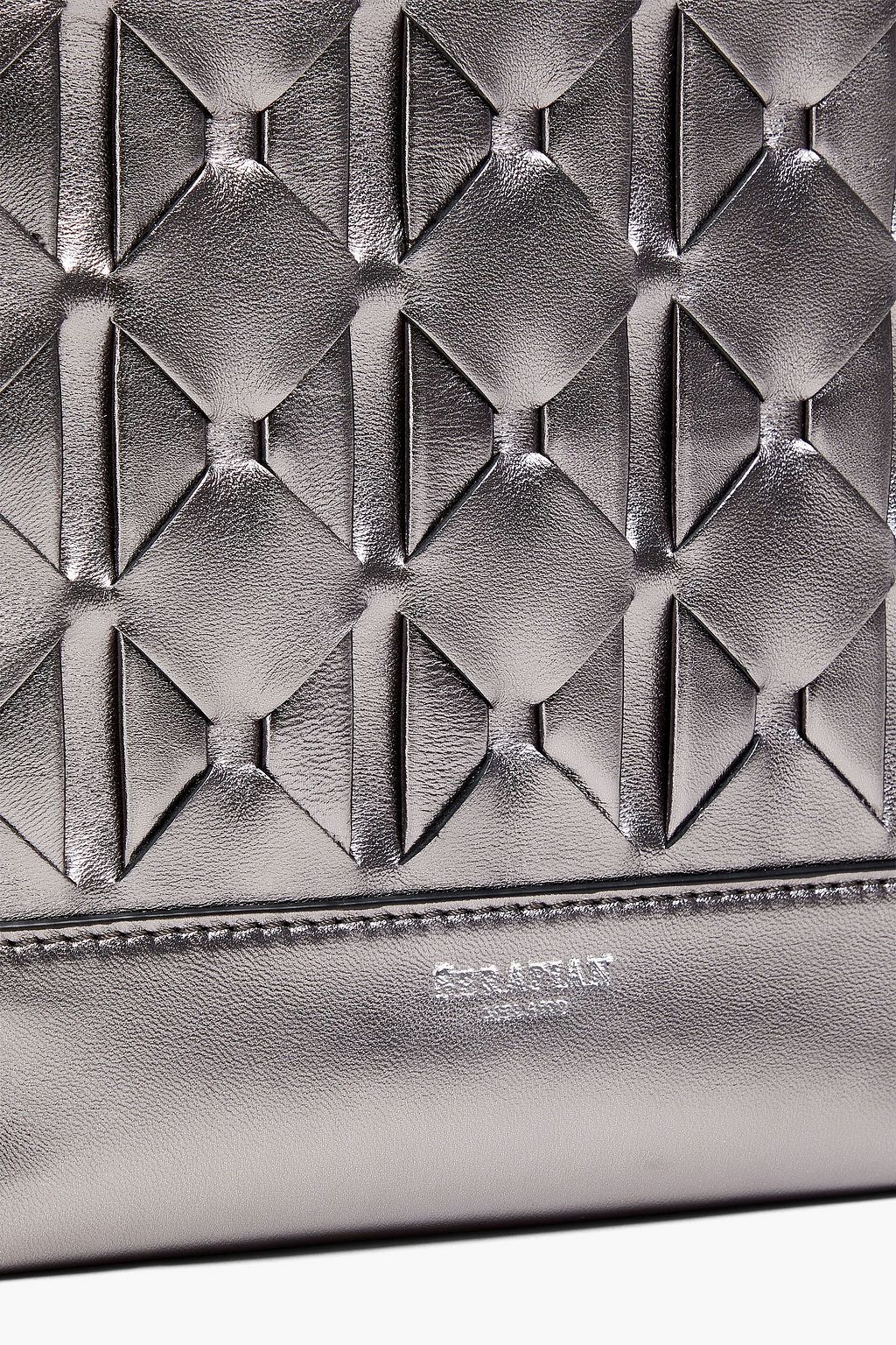 SERAPIAN 1928 mini woven leather tote