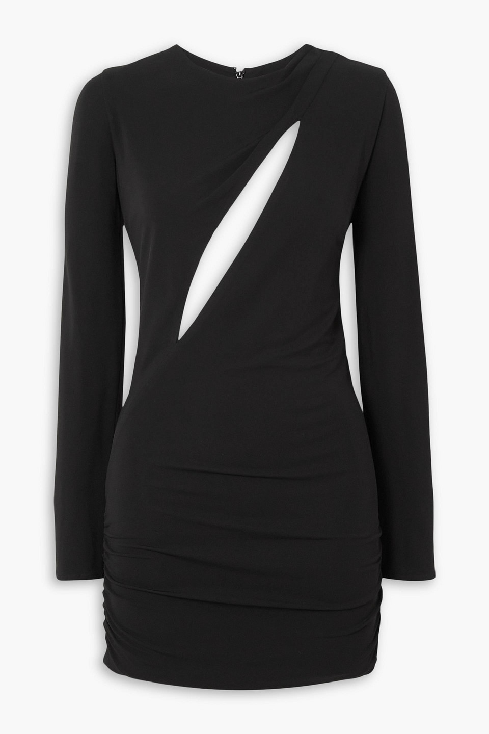 Versace Sleeveless Midi Dress With Cutouts In Black