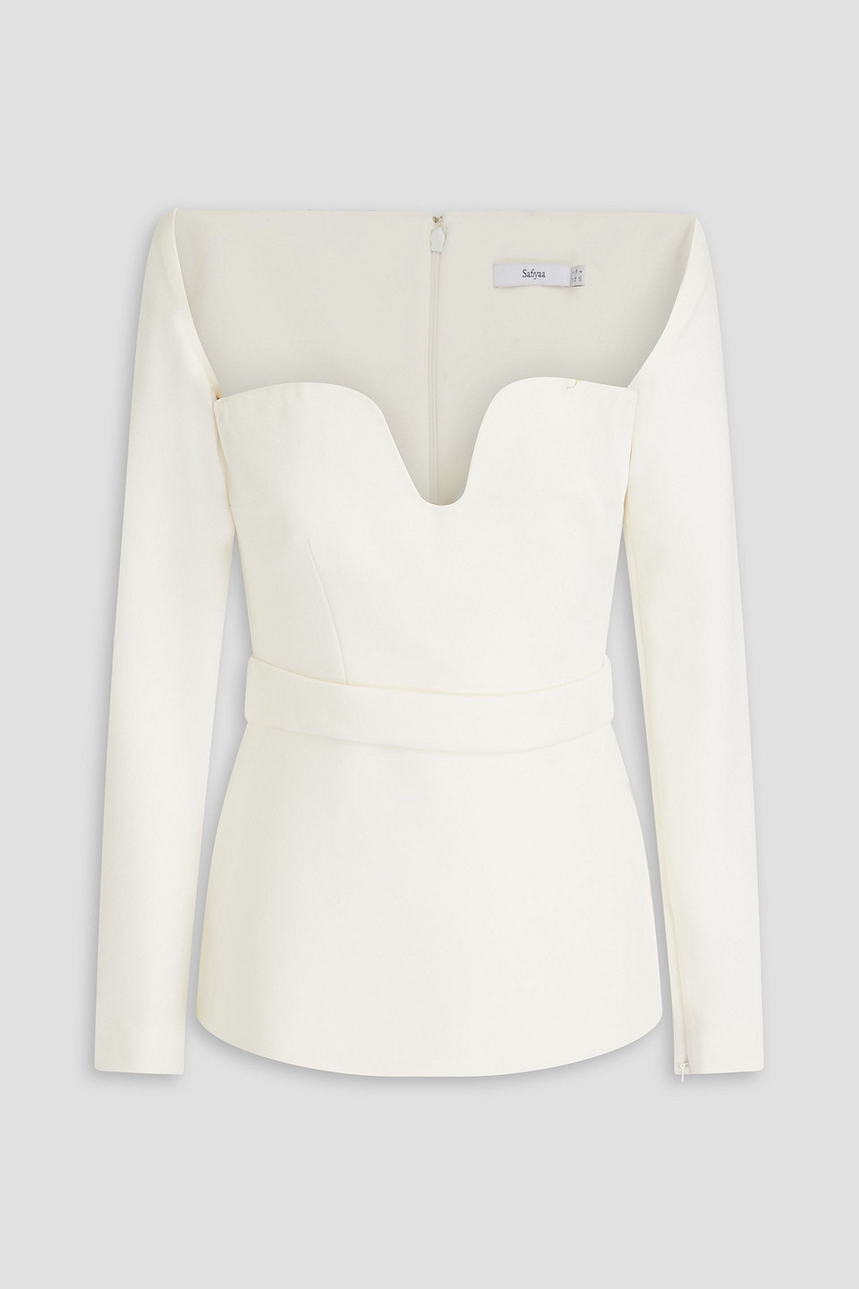 Safiyaa Zoe Crepe Top In Ivory