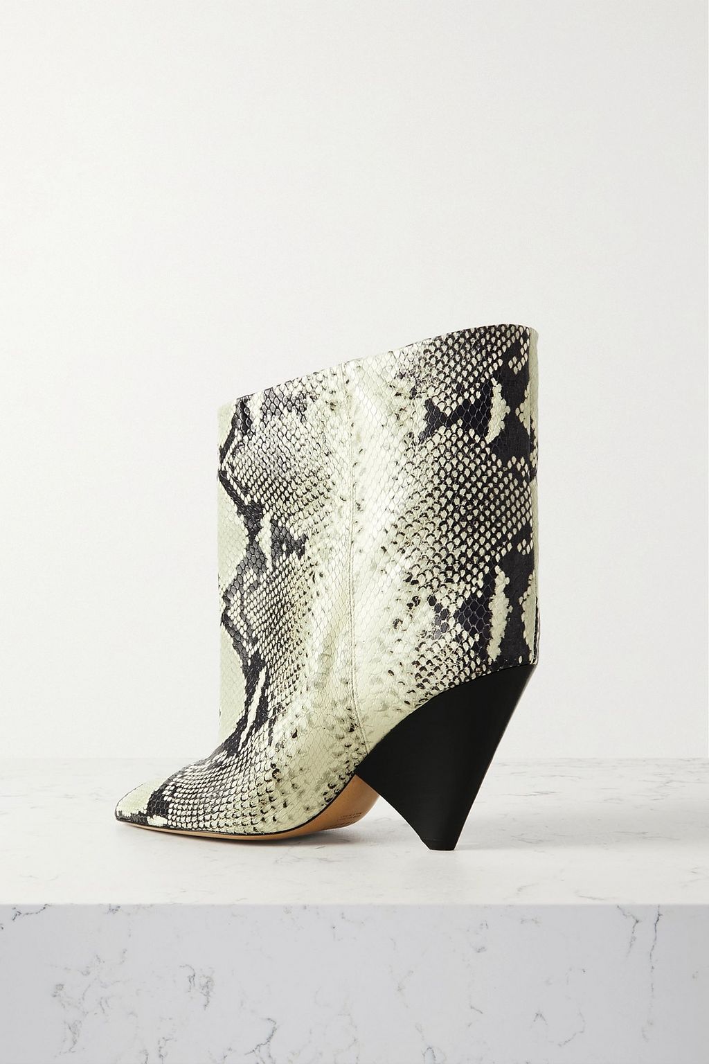 ISABEL MARANT Miyako snake-effect leather ankle boots