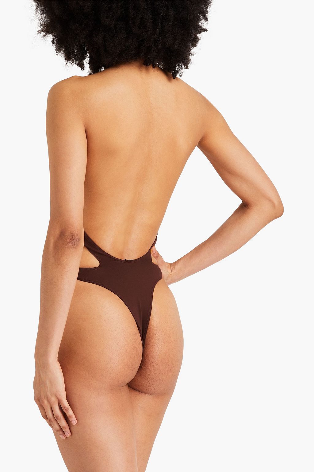 MUGLER لباس سباحة مزين بفتحات