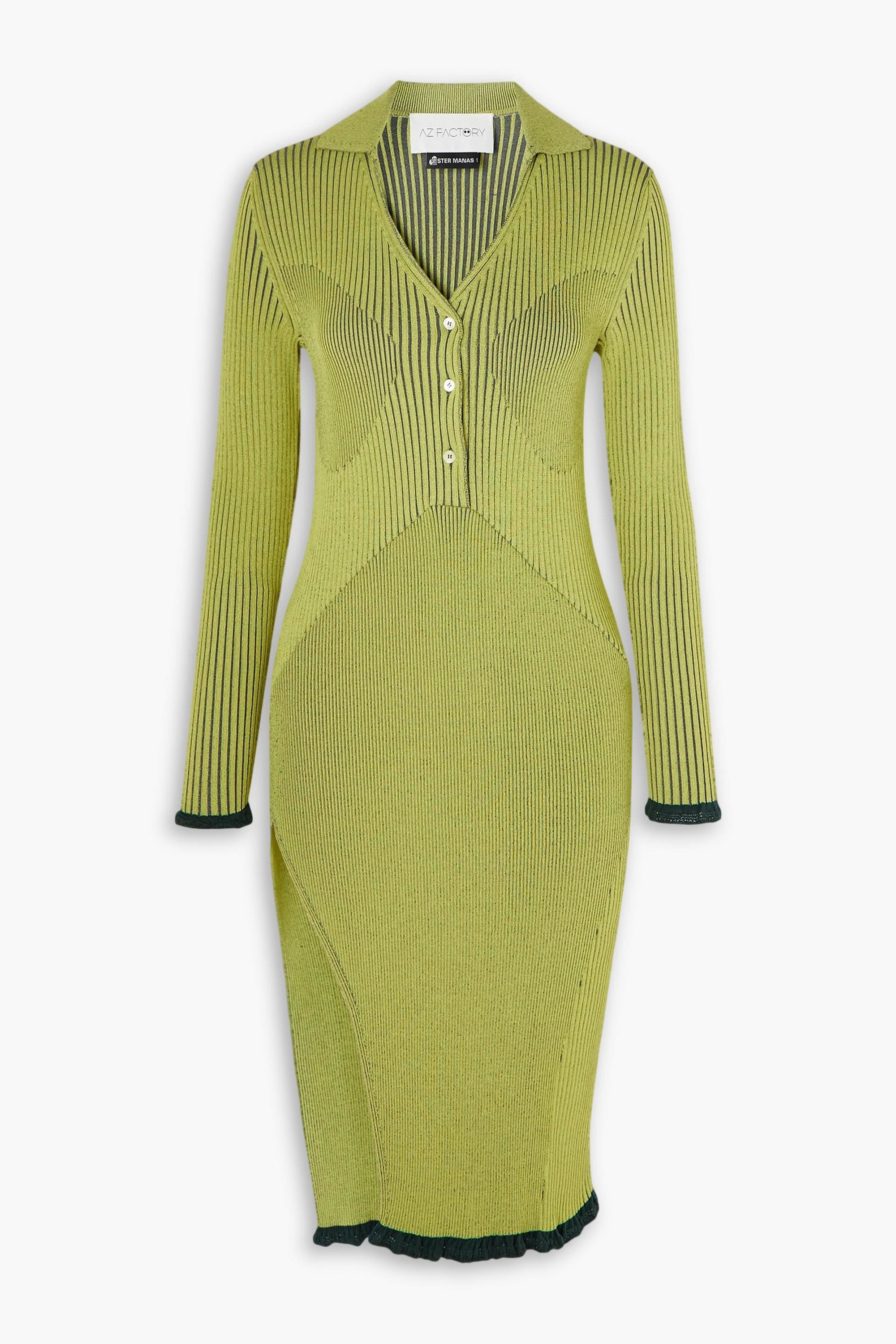 AZ Factory + Ester Manas ribbed-knit dress