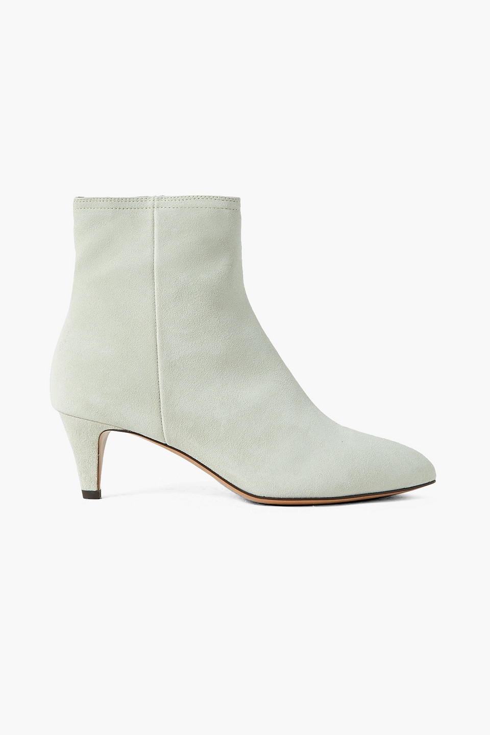 Isabel Marant Deone Suede Ankle Boots In Hellgrau