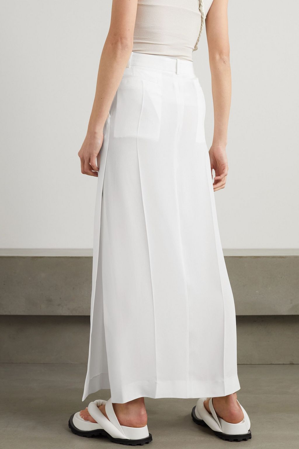 PETER DO Silk-blend crepe maxi skirt