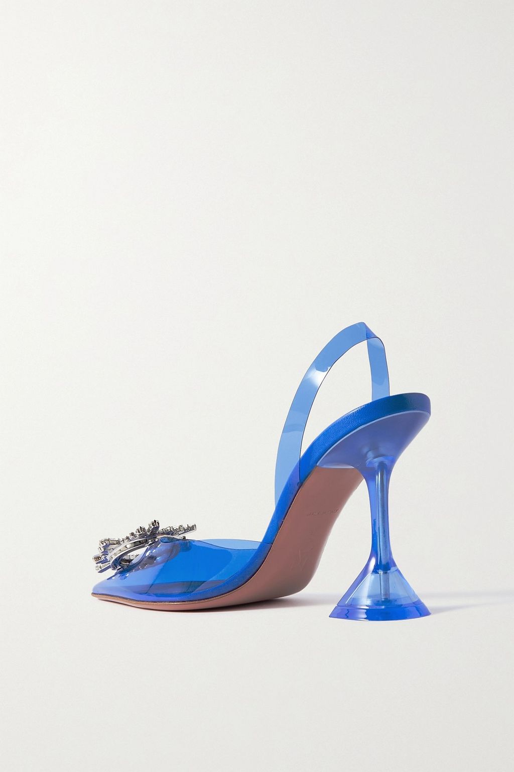 AMINA MUADDI Begum crystal-embellished PVC slingback pumps